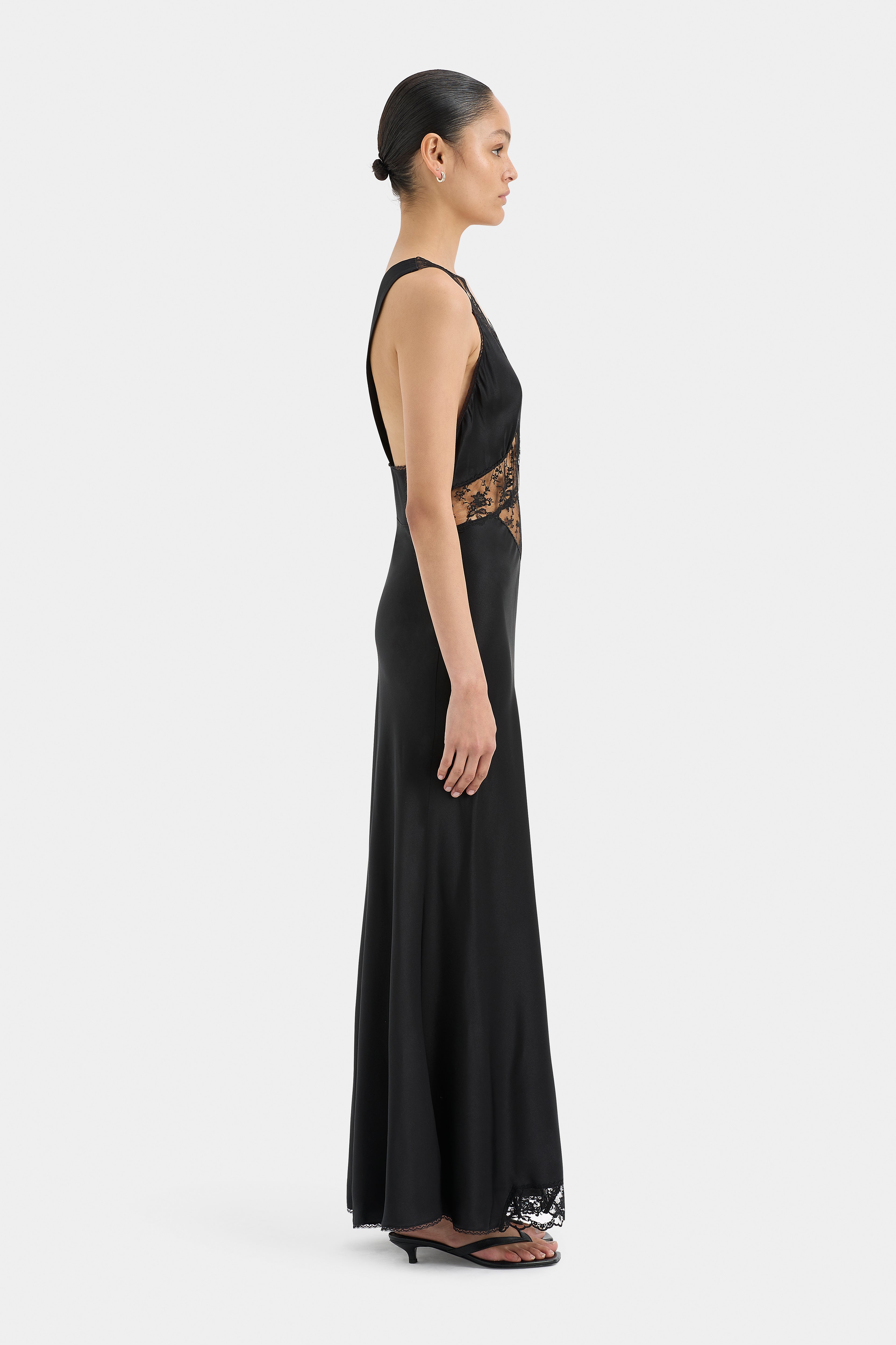 Elegant Aries Cut Out Gown - Sexy Deep V Neck Evening Dress for Women, Perfect for Prom, Party & Special Occasions