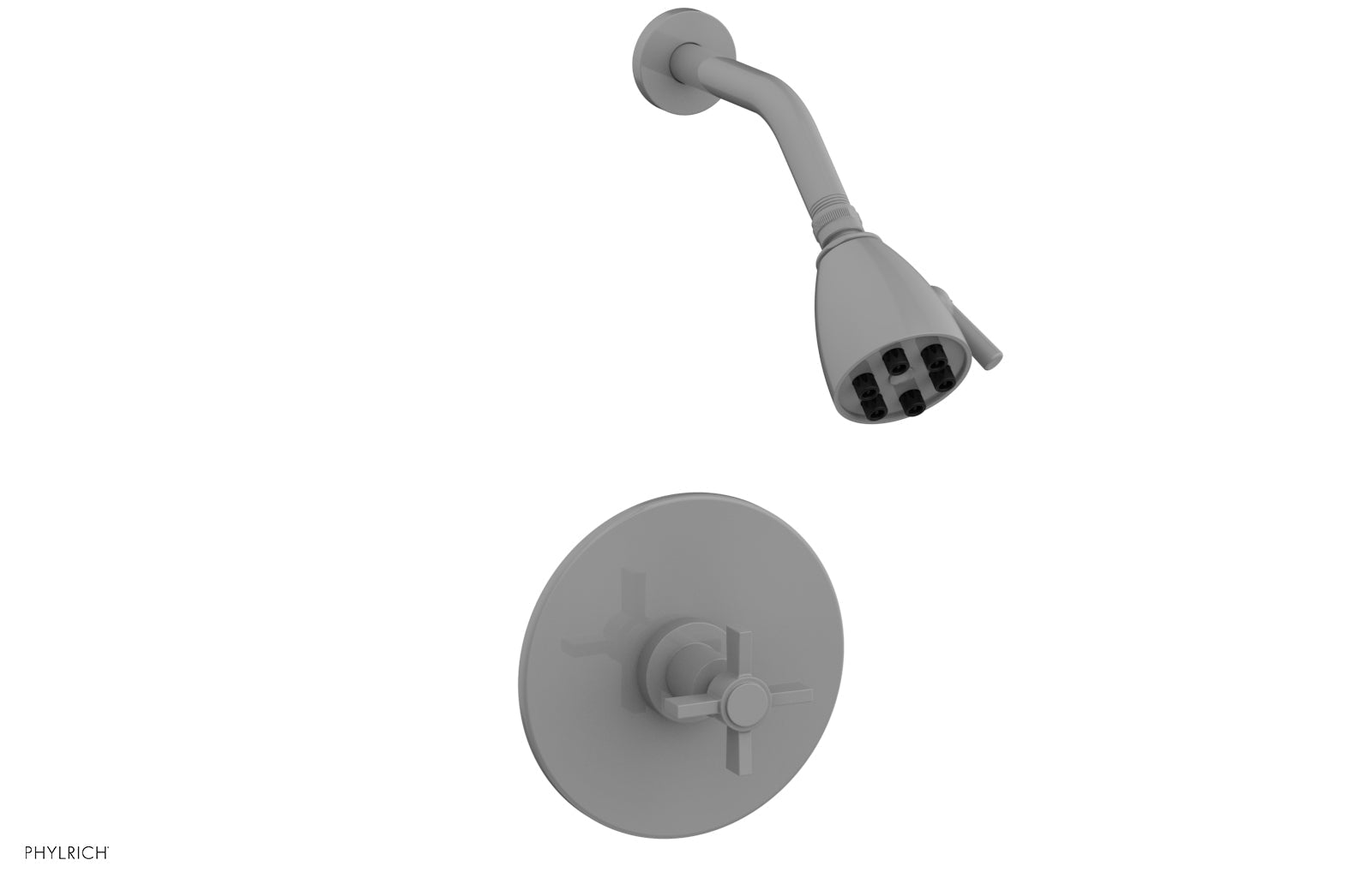 BASIC Pressure Balance Shower Set with Blade Cross Handle DPB3137 - Perfect for Modern Bathrooms & Spa-Like Shower Experience