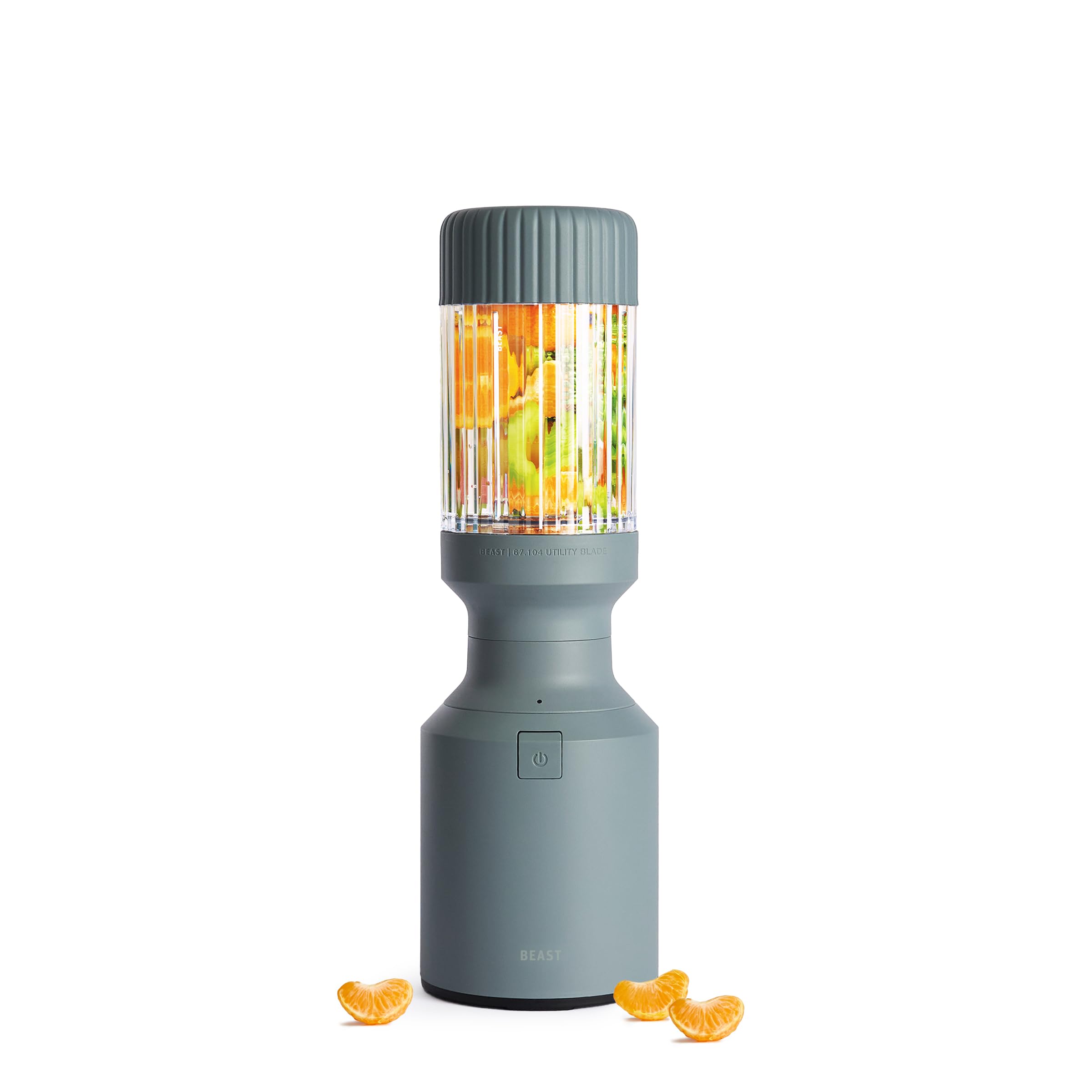 The Beast Mini Blender - 600W Powerful Personal Blender for Smoothies, Protein Shakes, Sauces & Dips | Compact Countertop Blender with Straw Cap & Included Straws | Perfect for Kitchen, Office & Travel | Mist Color