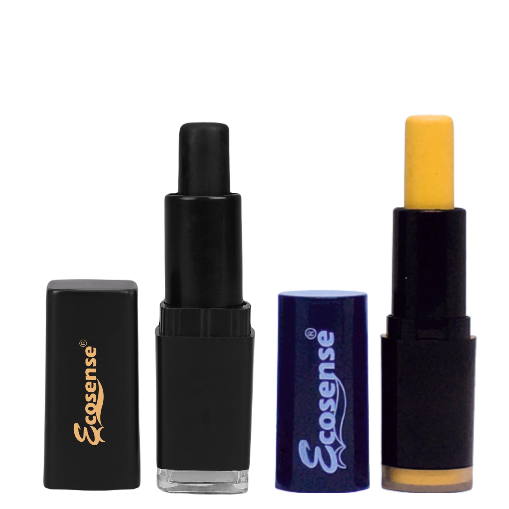 ECOSENSE Temporary Hair Color Stick Combo - Black & Blonde | Root Touch Up for Gray Hair | Quick & Mess-Free Hair Dye | 4g Each | Perfect for Travel, Parties, and Daily Gray Coverage