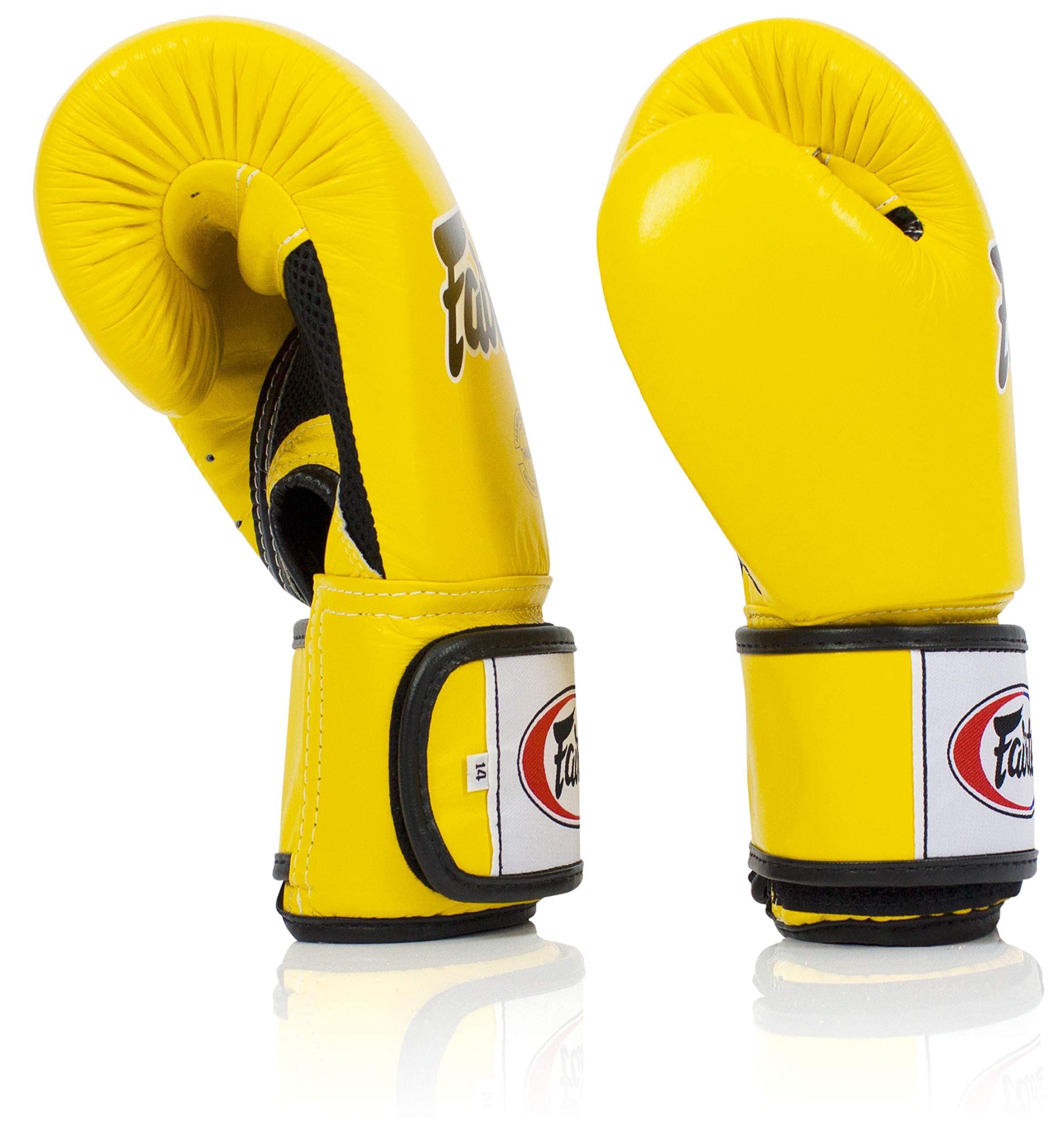 Fairtex BGV1BR Muay Thai Boxing Gloves - Breathable MMA Training Gloves for Men, Women & Kids | Premium Lightweight Shock-Absorbing Kickboxing Gloves for Gym, Workout & Sparring | Ideal for Muay Thai, MMA, Kickboxing & Fitness Training