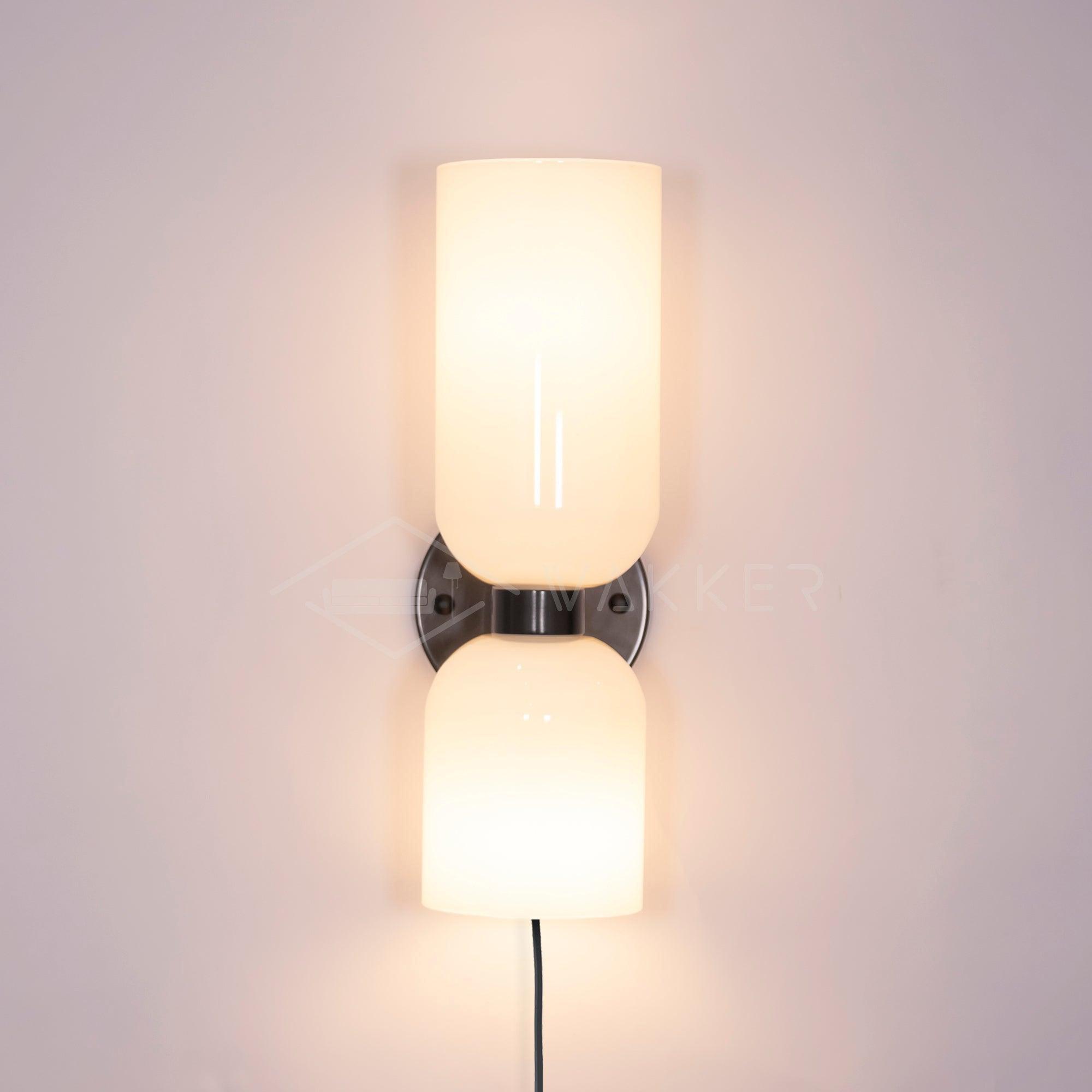 Edie Plug In Wall Lamp - Modern Plug-In Sconce Light for Bedroom, Living Room & Hallway - Energy Efficient LED Wall Light with Adjustable Brightness - Perfect for Reading, Decor & Ambient Lighting
