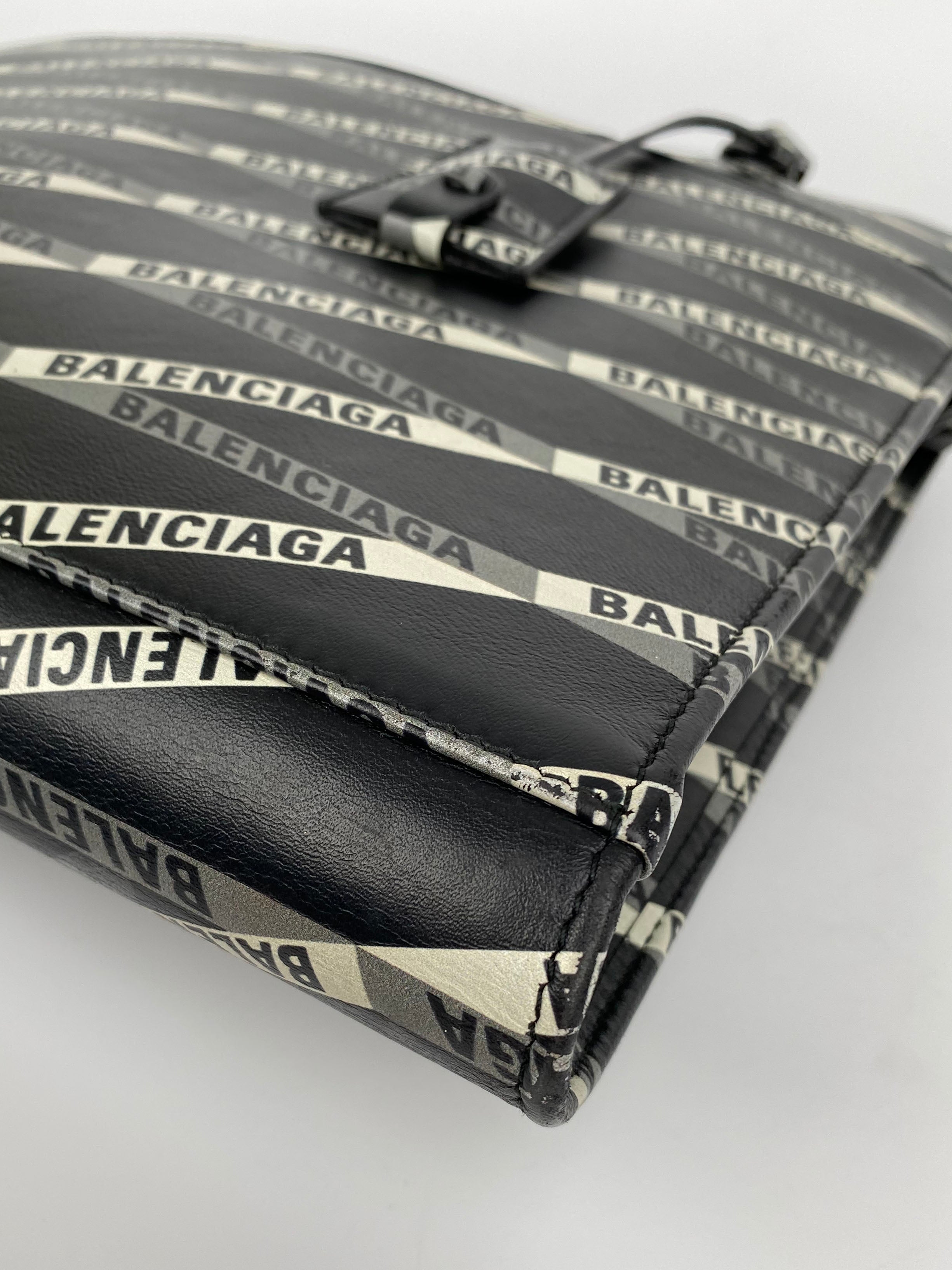 Balenciaga Black Allover Logo Tote Bag for Women - Stylish Designer Handbag for Work, Travel & Everyday Use | Luxury Fashion Accessory