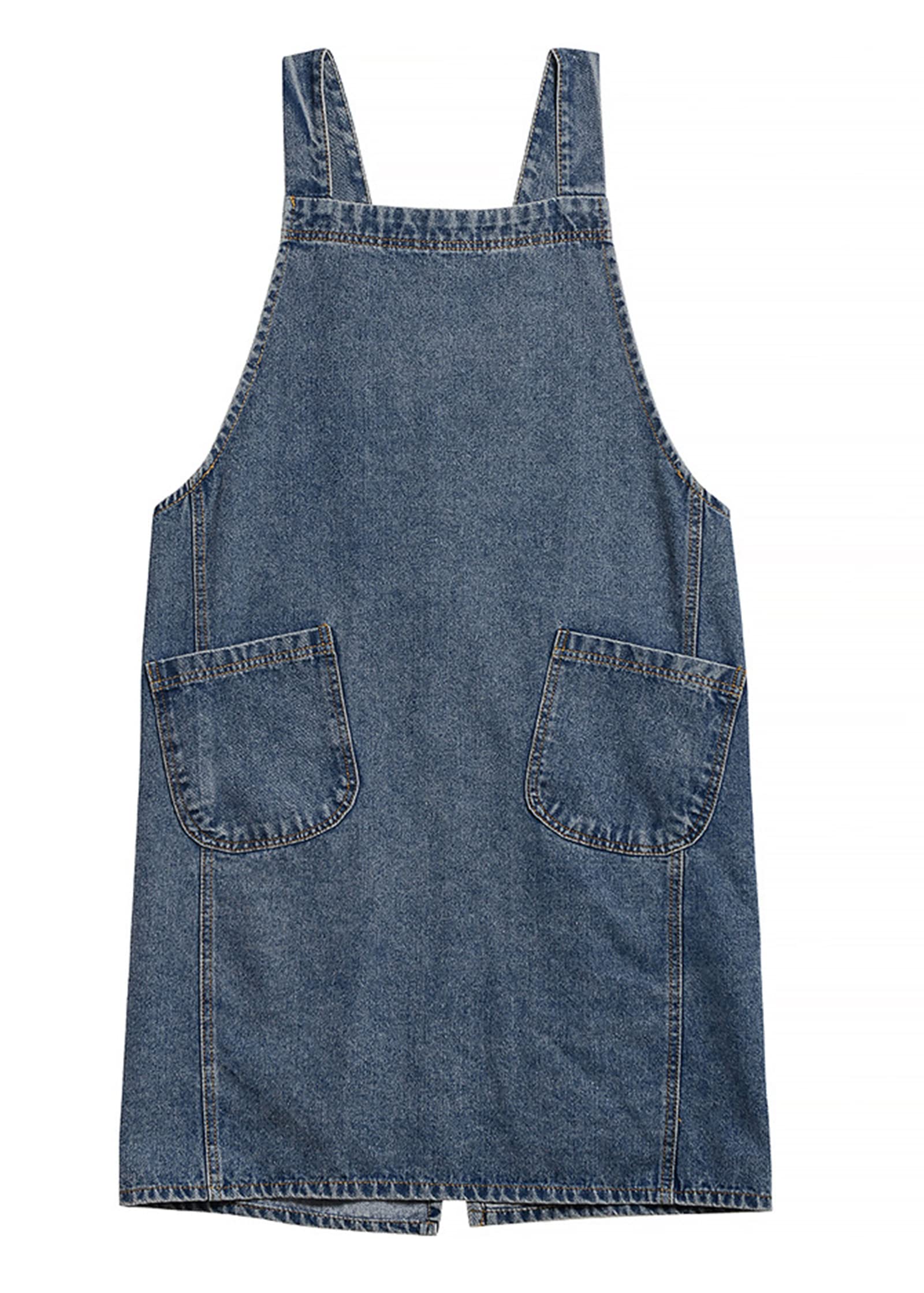 Premium Cotton Denim Apron for Women - Adjustable Chef Kitchen Apron with Pockets - Ideal for Cooking, Baking, Gardening & Painting - Perfect Gift for Home Cooks & DIY Enthusiasts
