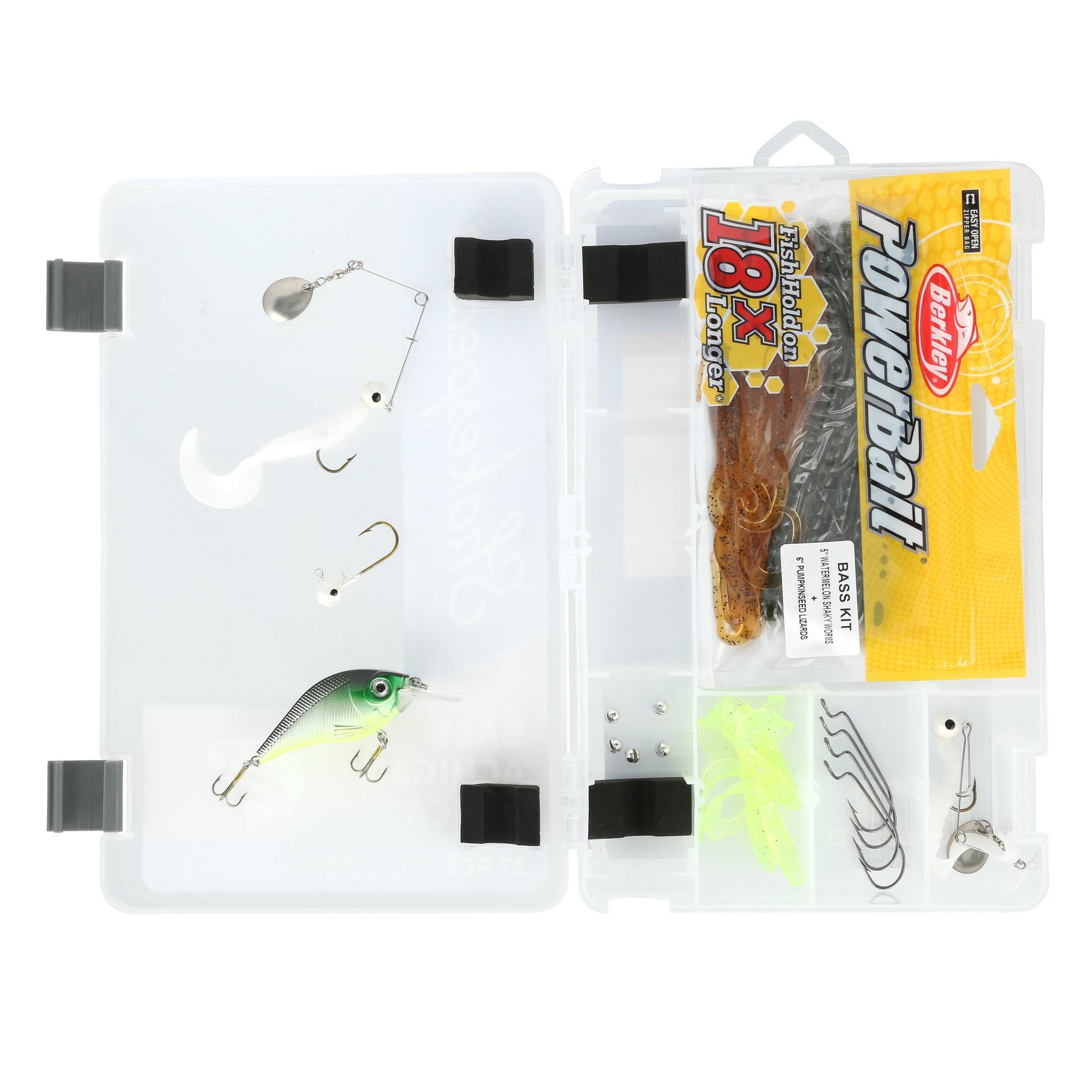 Catch More Fish® Bass Fishing Kit - Premium Lures, Hooks & Tackle for Bass Fishing Enthusiasts - Perfect for Freshwater & Saltwater Fishing Trips