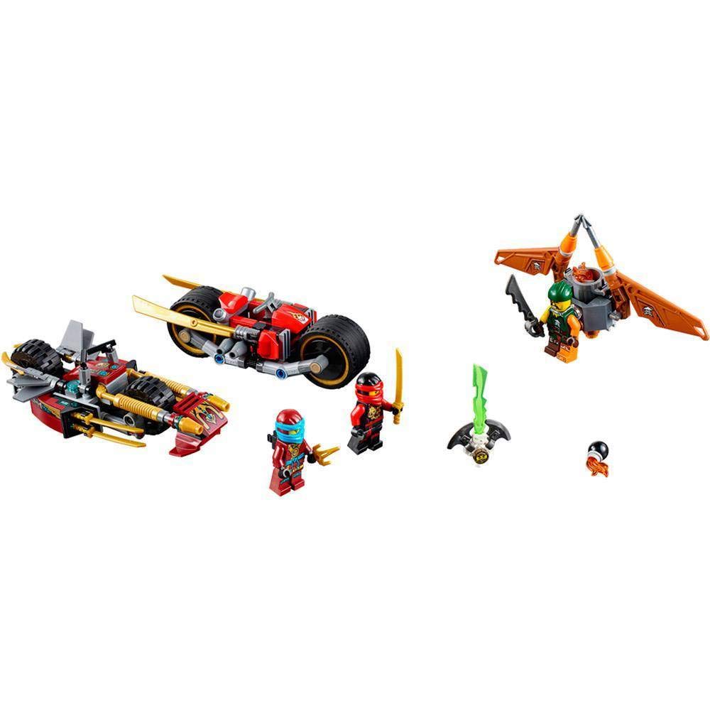 LEGO Ninjago Ninja Bike Chase 70600 Building Kit (231 Pieces) - Creative Play Set for Kids, Perfect for Birthday Gifts & Ninja-Themed Adventures