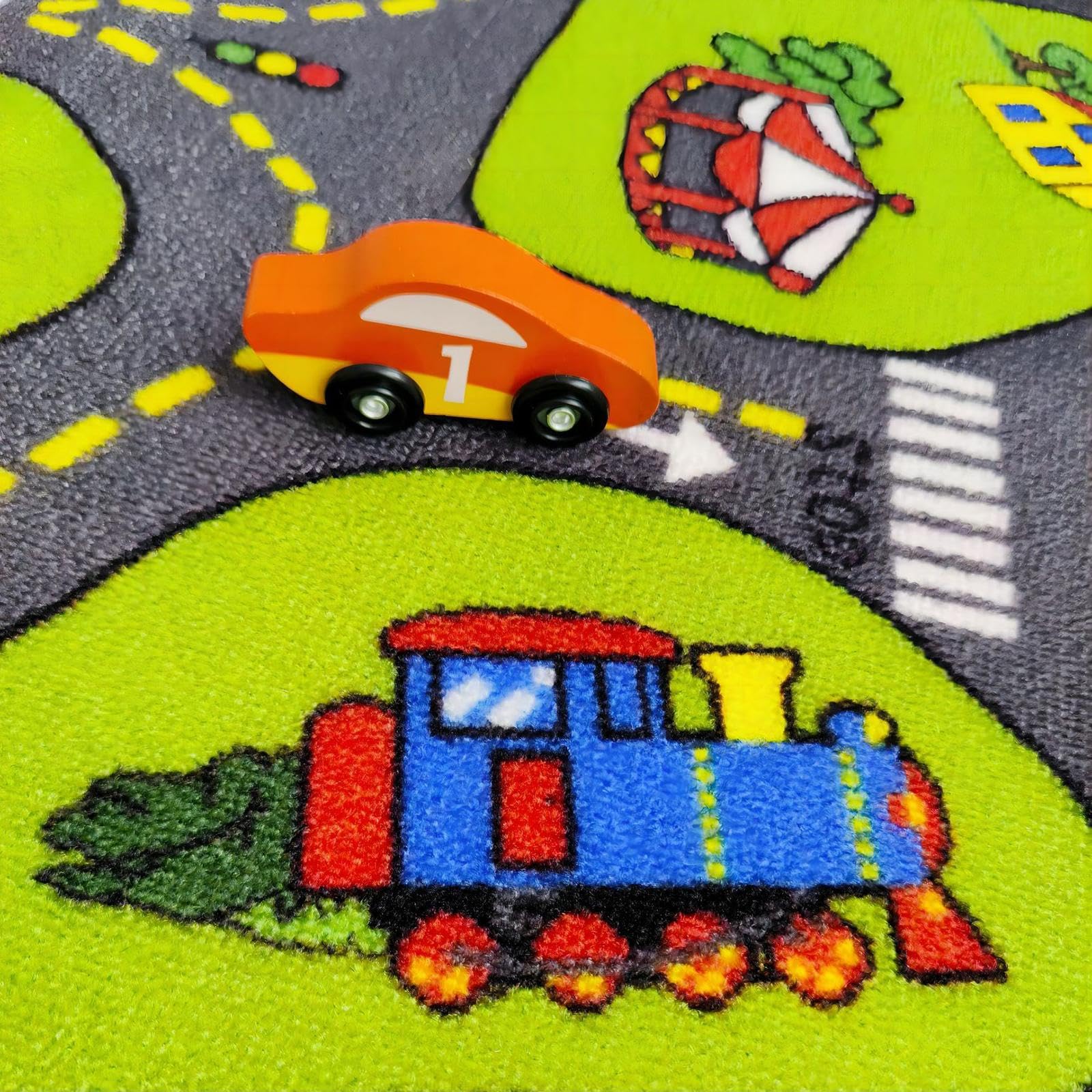 Milageto Baby Play Mat - Soft Non-Slip Thick Foldable Playmat for Crawling, Tummy Time & Floor Activities | Portable Travel Mat for Infants & Toddlers | Perfect for Nursery, Playroom, Picnic & Outdoor Use