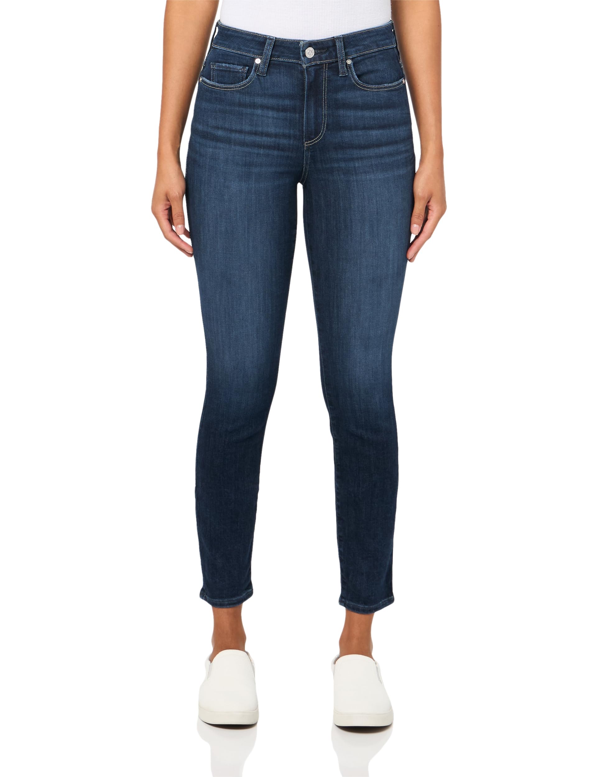 PAIGE Women's Bombshell Ankle Jeans - High Waist Skinny Denim Pants for Casual & Night Out | Stretch Comfort Fit | Trendy Fashion for Everyday Wear