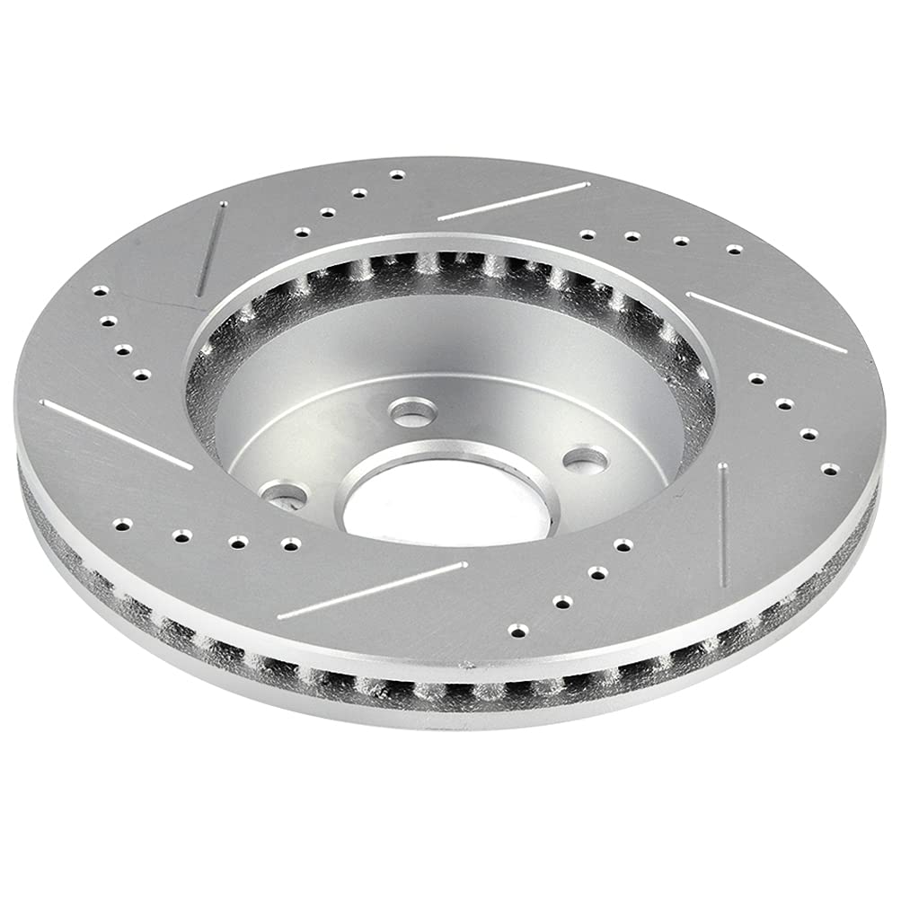 AUTOMUTO Front Brake Rotors and Ceramic Brake Pads Kit - Compatible with 2002-2007 Jeep Liberty - High Performance Braking System for Off-Road & Daily Driving