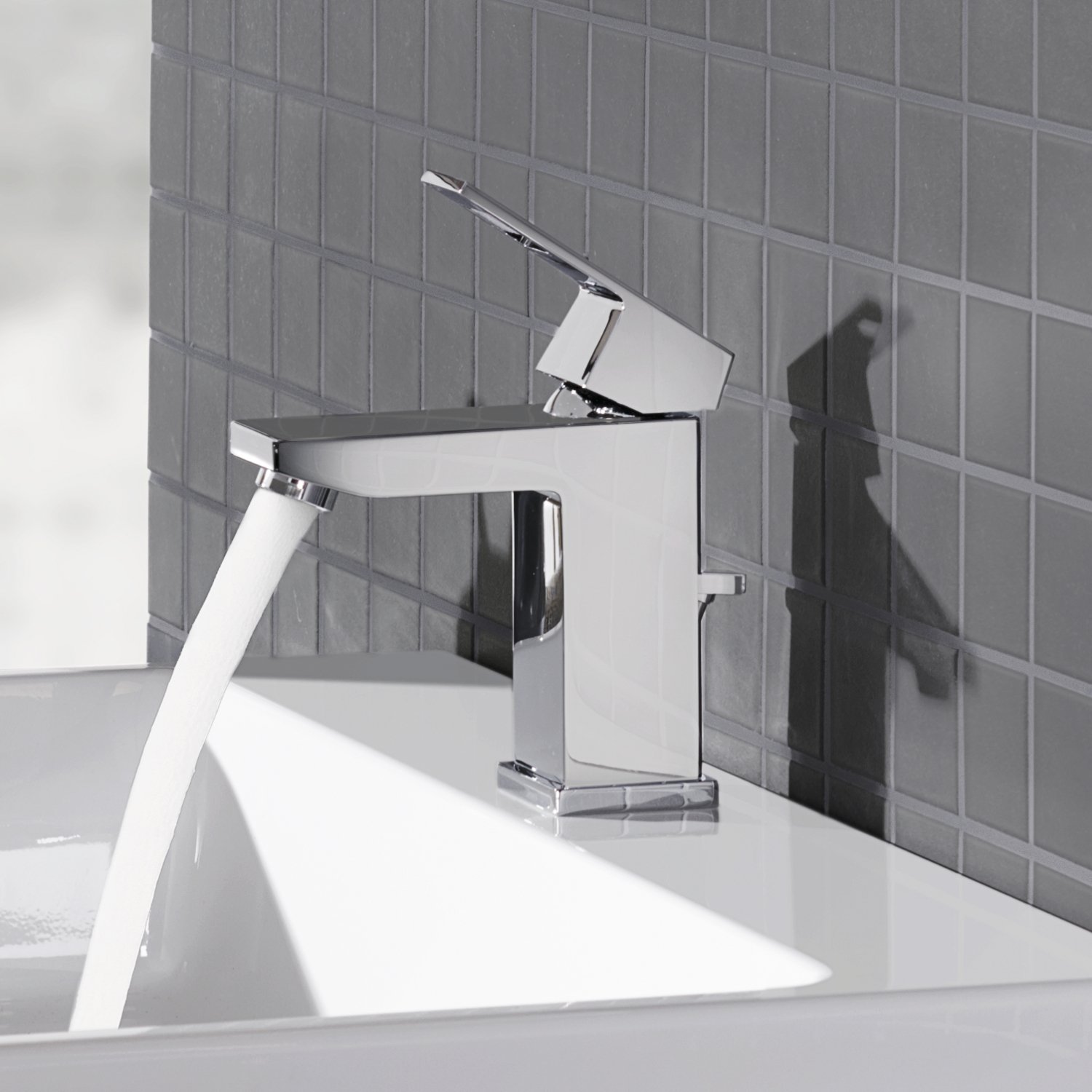 Grohe Eurocube 2339000E Single-Handle Bathroom Faucet with Water-Saving Technology - Perfect for Modern Vanities & Eco-Friendly Homes