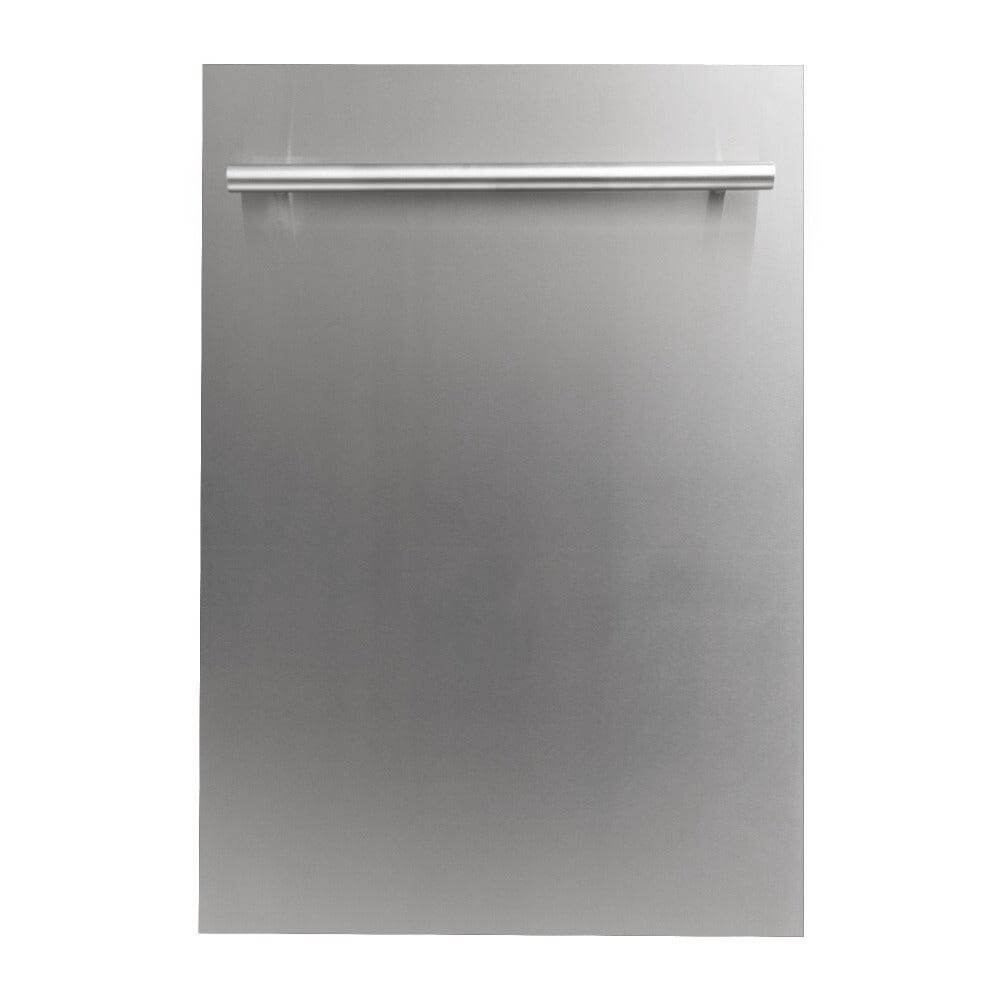 ZLINE 18 Inch Built-In Dishwasher Panel with Modern Handle - Stainless Steel Kitchen Appliance for Seamless Cabinet Integration (DP 18) | Perfect for Contemporary Kitchens & Home Renovations