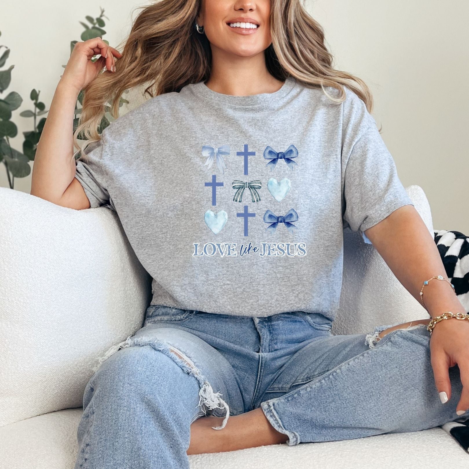 Love Like Jesus Graphic Tee - Christian Faith Inspirational T-Shirt for Men & Women - Church, Bible Study & Everyday Wear