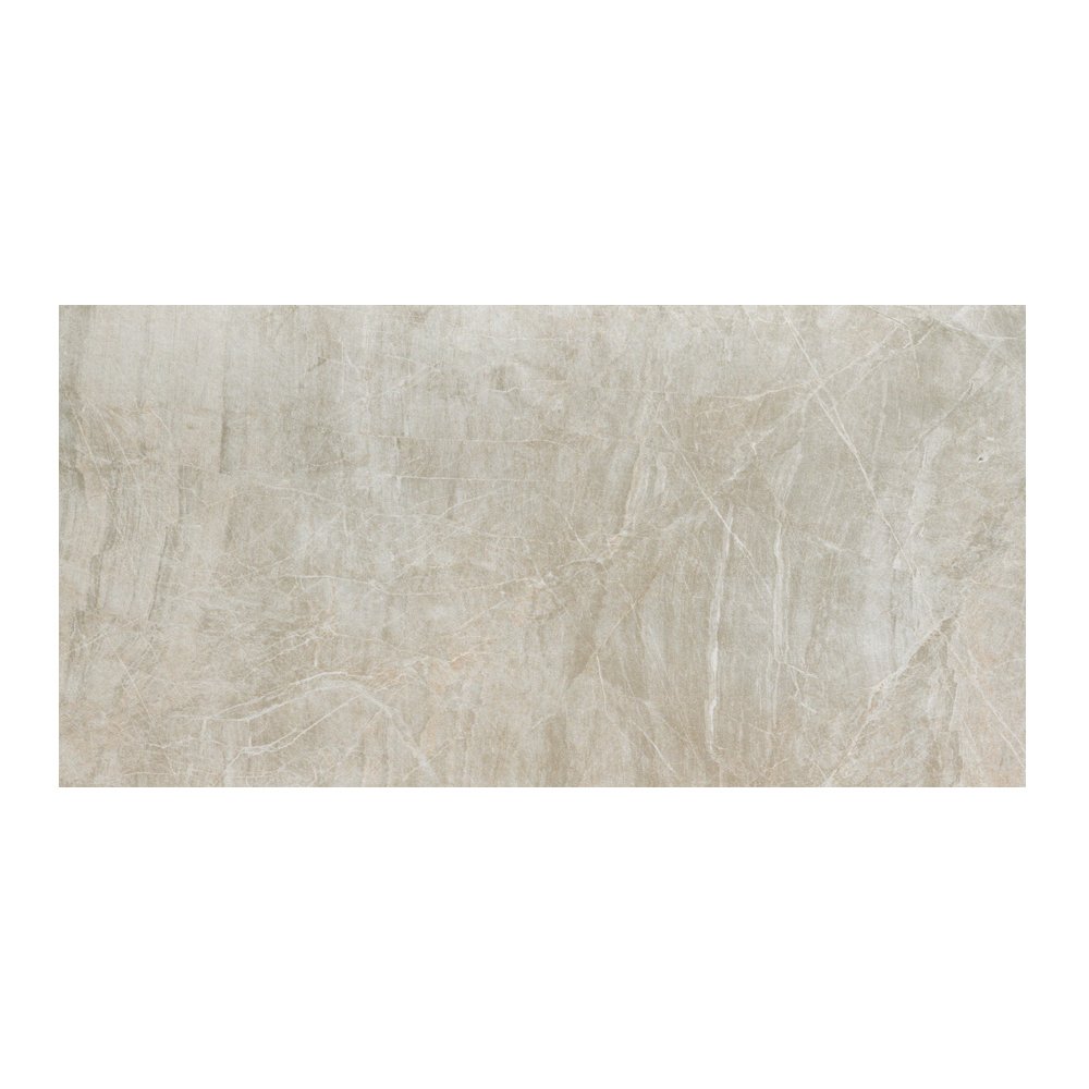 Samson 1044428 Anthology Polished Grey Floor Tile 12x24 Inch (7-Pack) - Premium Ceramic Tiles for Bathroom, Kitchen & Living Room Flooring