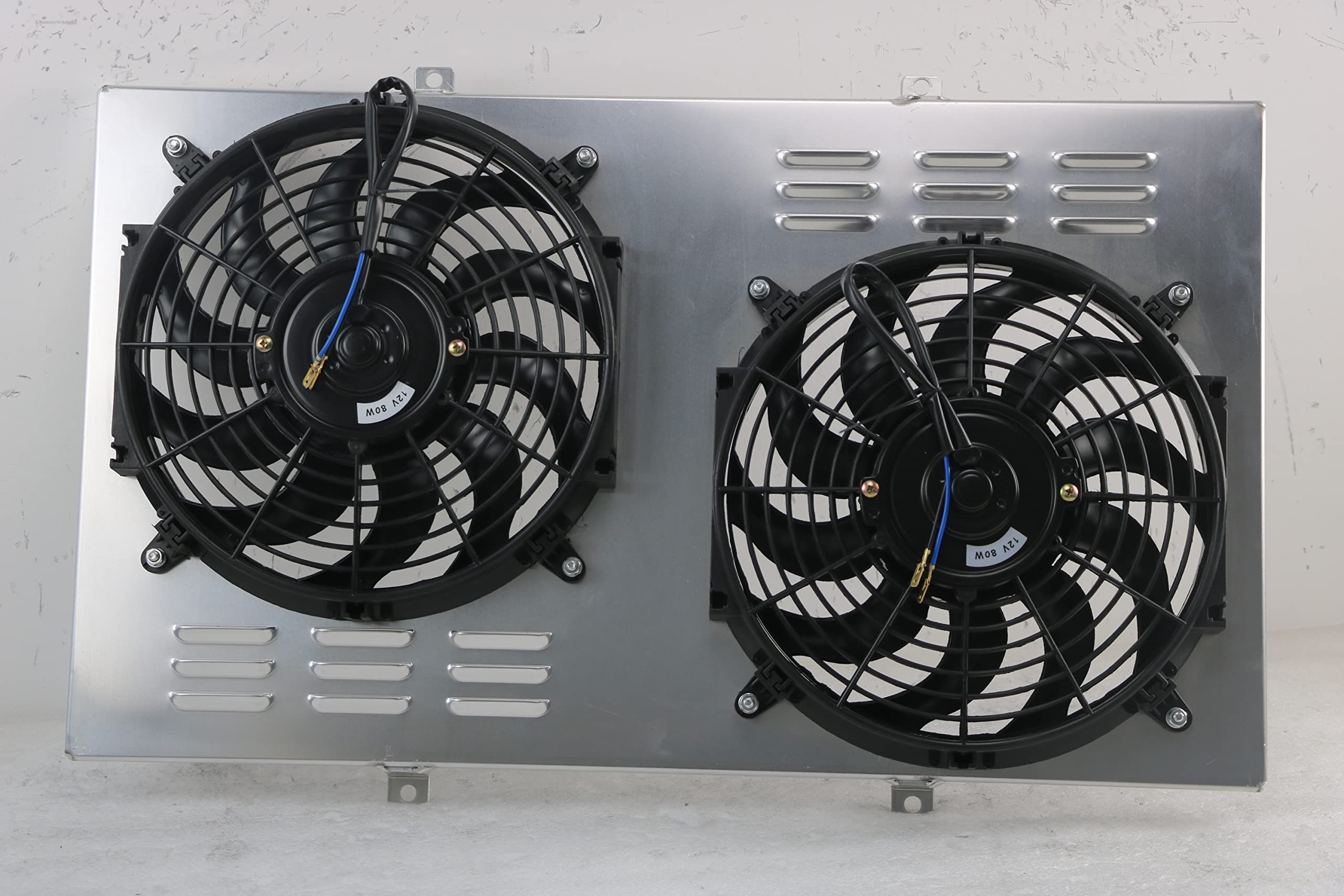 Alloyworks Aluminum Fan Shroud Thermostat Relay Kit for 1967-1972 Chevy C/K C10 C20 K10 K20 Pickup Suburban Truck & Blazer - GMC Jimmy Van Radiator Cooling System Upgrade (Radiator Not Included, CC369) - Perfect for Classic Car Restoration & Hot Weather Performance