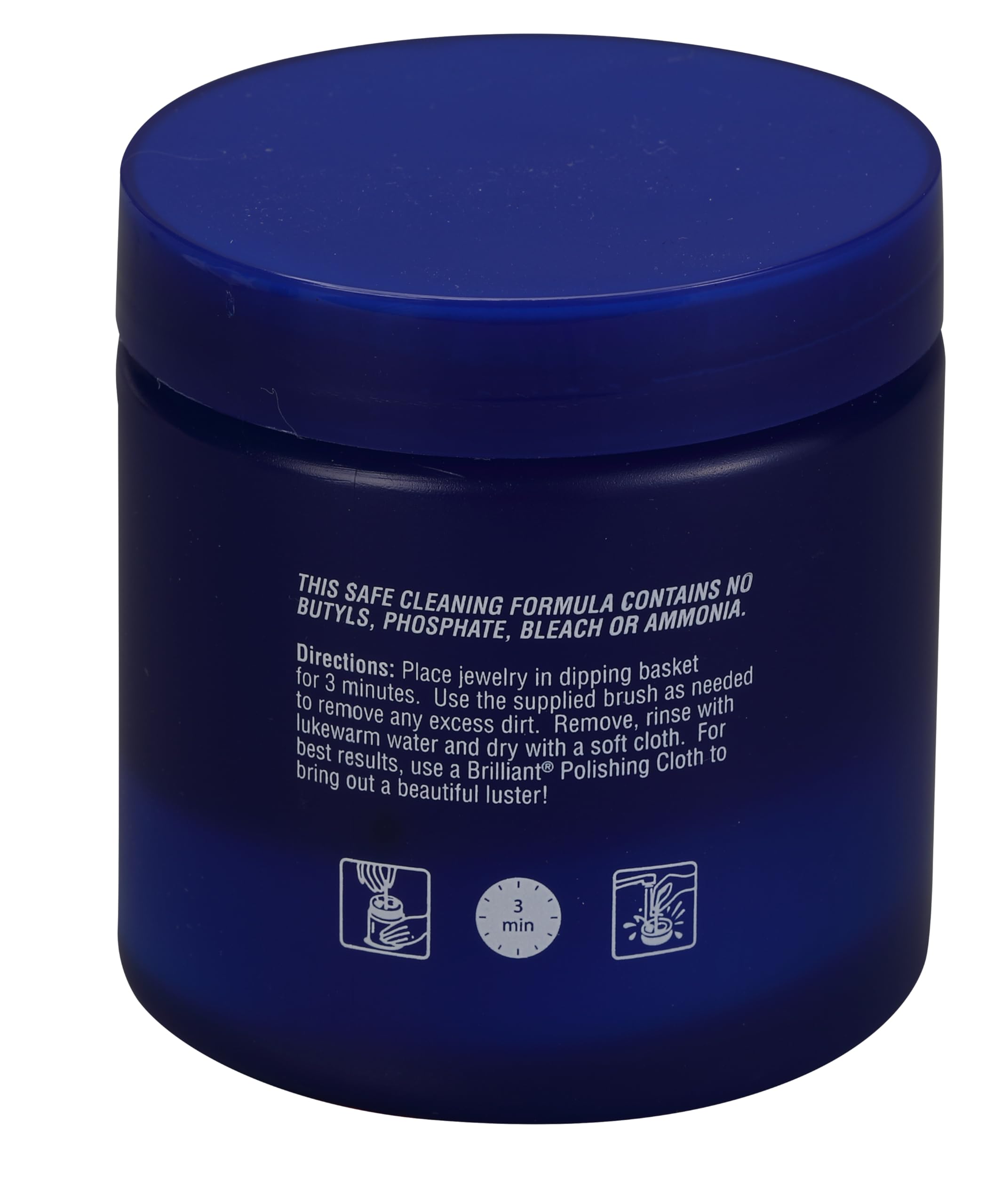 Brilliant Jewelry Cleaner Solution - Professional Blue Liquid for Cleaning Rings, Necklaces & Earrings - Perfect for Home Use & Jewelry Care