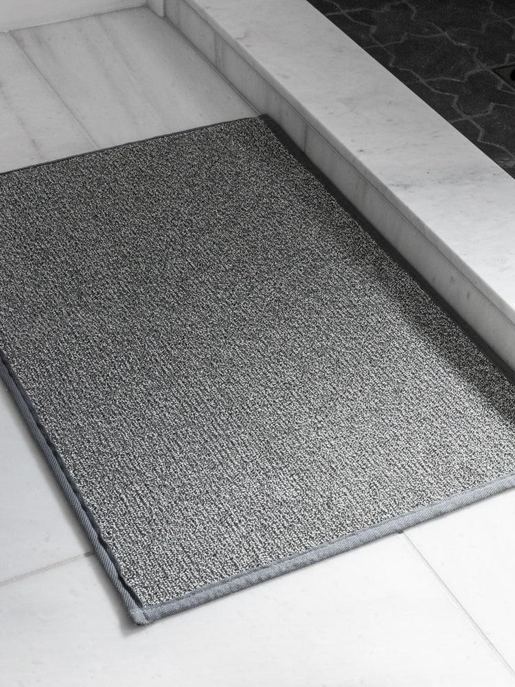 Premium Sasawashi Bath Mat - Eco-Friendly, Absorbent & Quick-Drying Bathroom Rug - Soft Grey - Perfect for Bathroom, Shower & Spa Areas