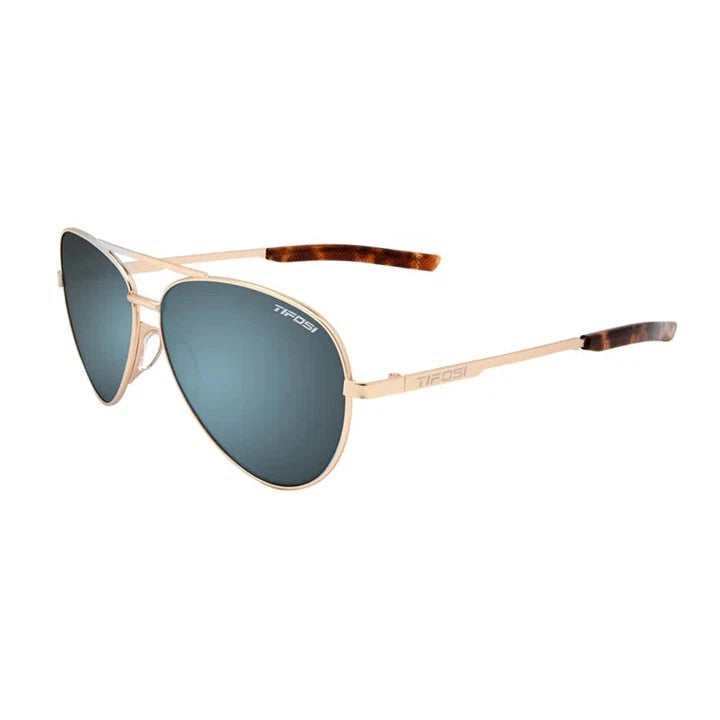Tifosi Shwae Gold Sunglasses - Polarized UV Protection Sports Glasses for Running, Cycling & Outdoor Activities