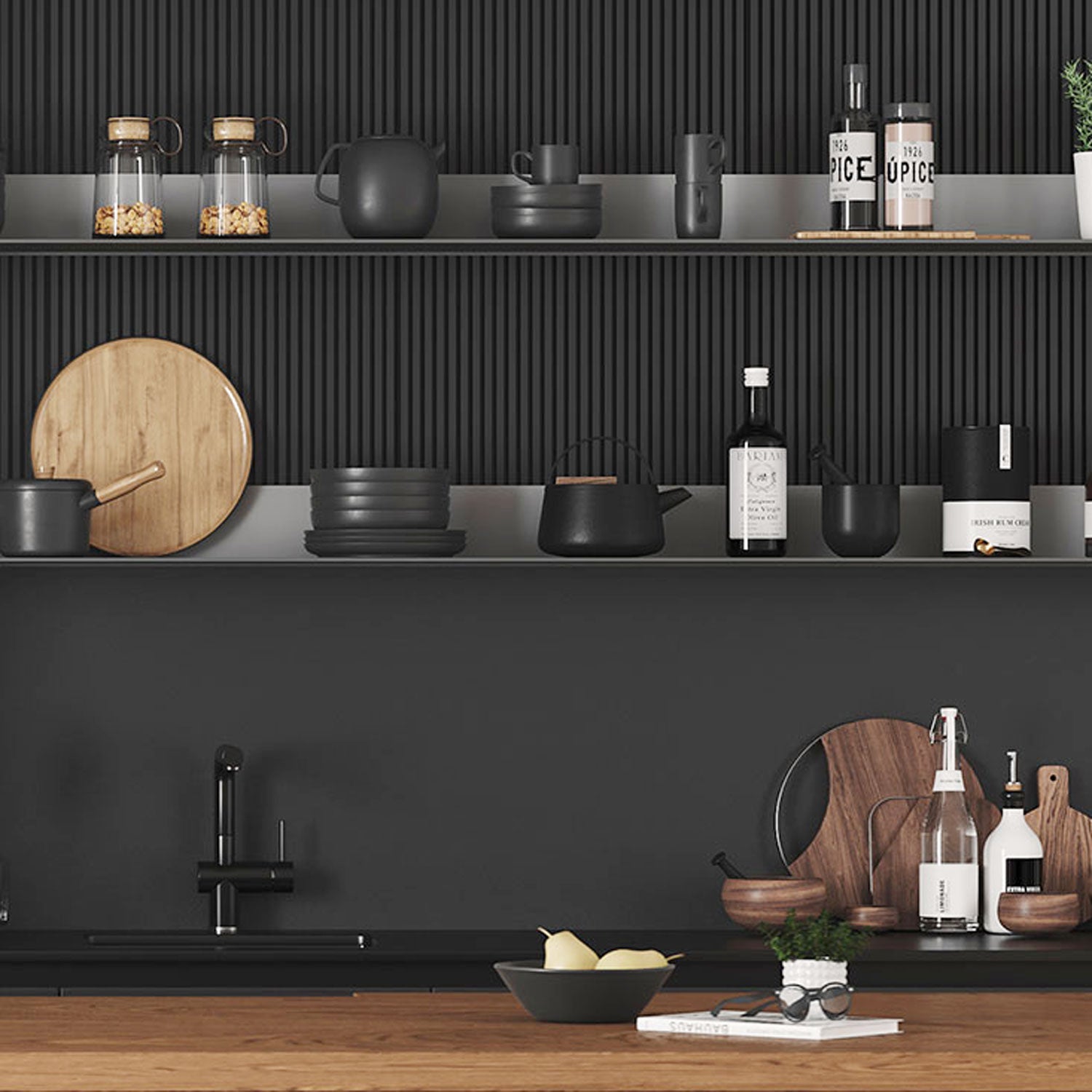 Tromso FM5 Steel Floating Shelf - Modern Wall Mounted Storage for Living Room, Kitchen, Bathroom & Office - Durable & Stylish Home Decor