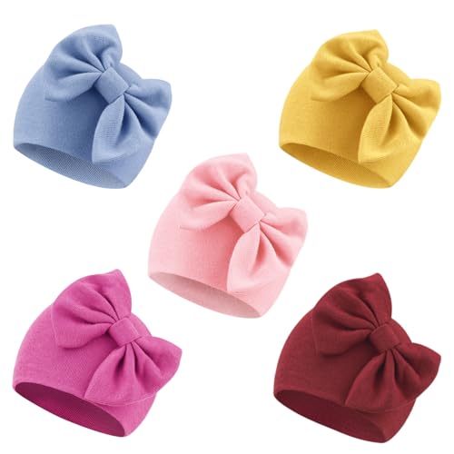 5 Pack Bow Hats/0-6 Months (Set Ka)