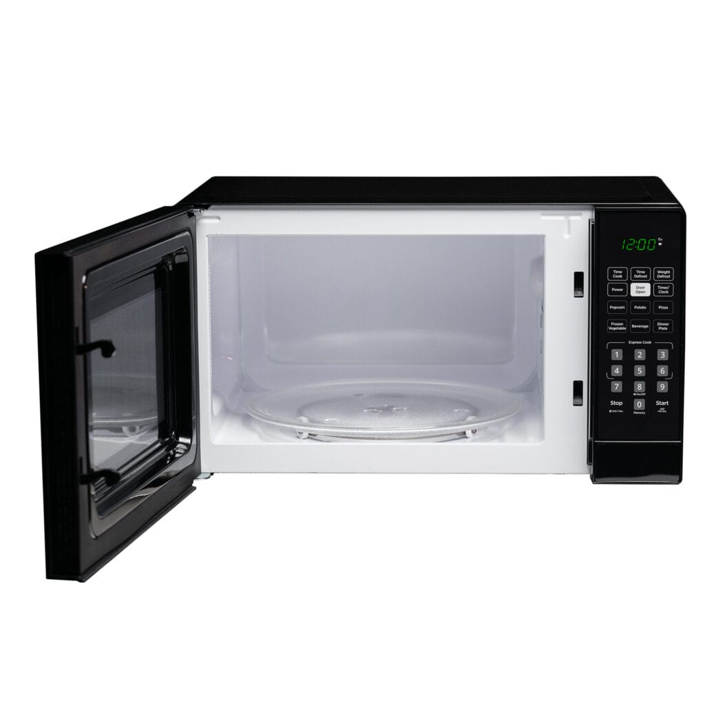 Danby DBMW0921BBB 0.9 cu. ft. Compact Countertop Microwave Oven - Black - Perfect for Small Kitchens, Dorms, and Office Spaces