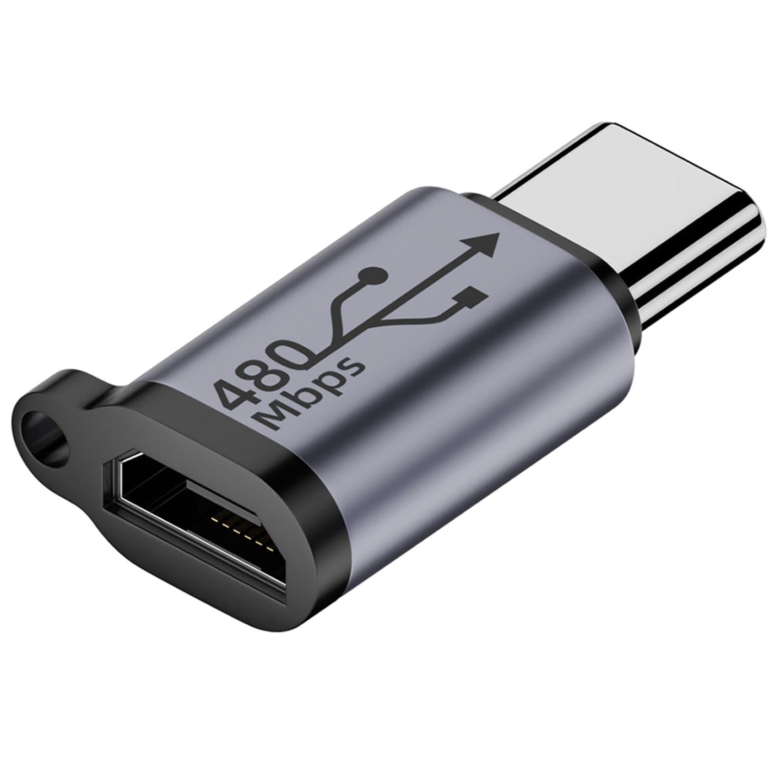 Vigcebit USB to USB C Adapter - High Speed 480Mbps Data Transfer Cable | USB Type A to USB C Converter for Smartphones, Cameras, MP3 Players | Perfect for Charging & File Transfer Between Devices