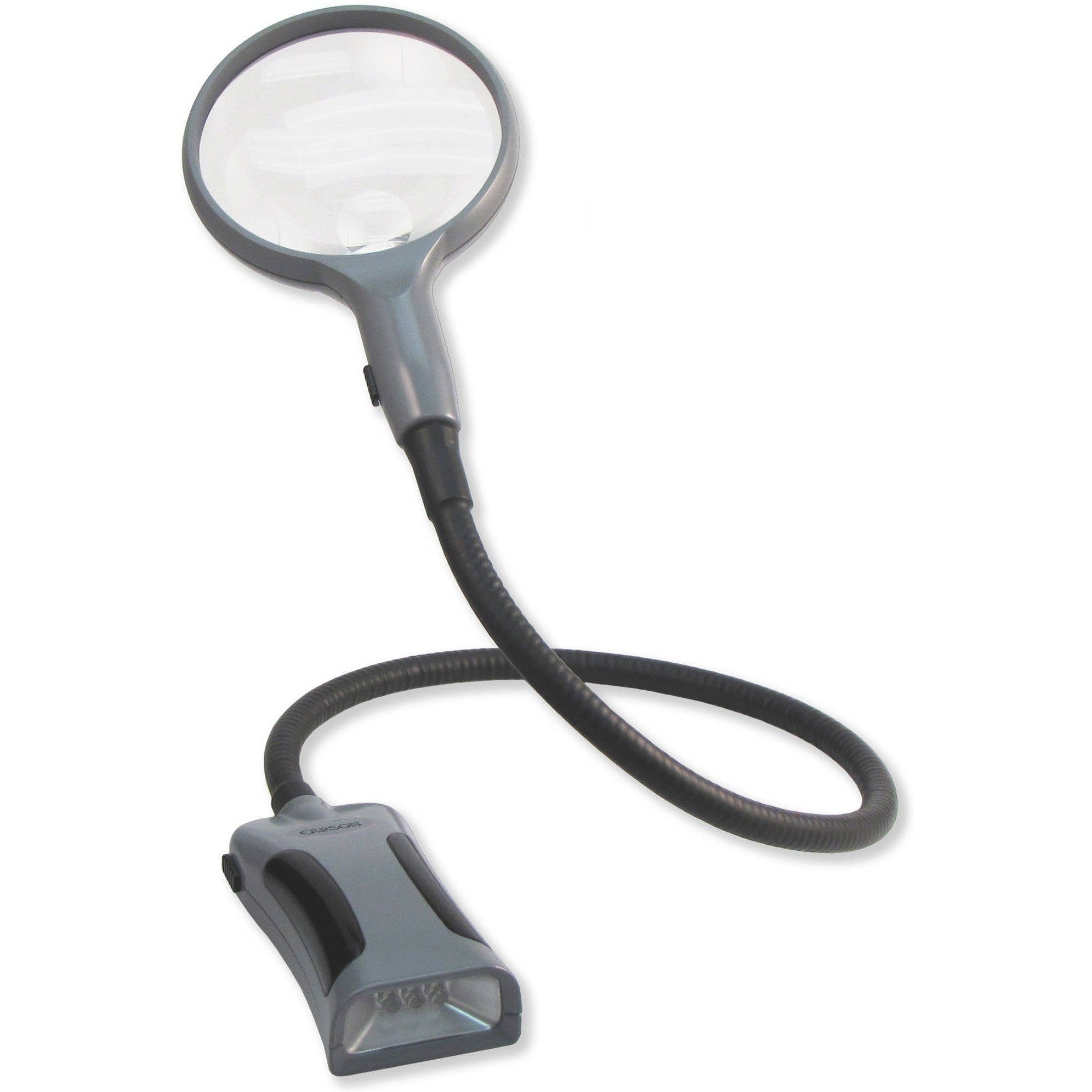 Carson BoaMag 2.5x & 5x Power Spot Magnifier with Flexible Neck - Perfect for Jewelry Making, Watch Repair, and Electronics Inspection