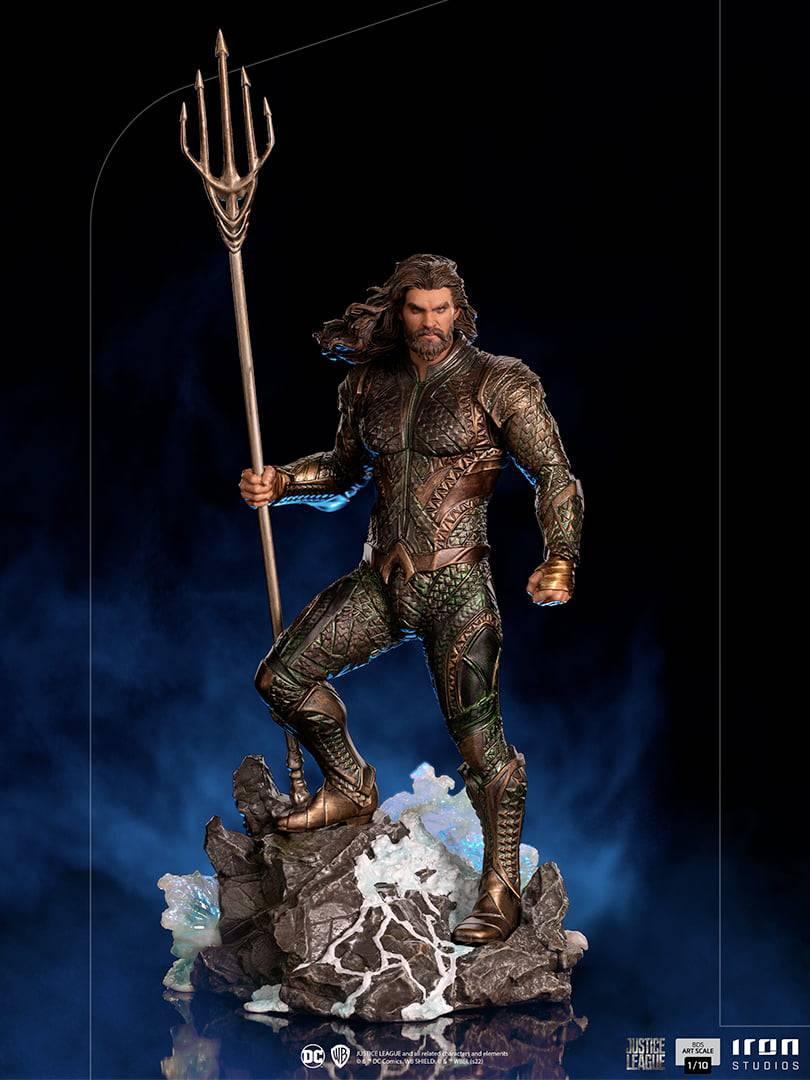 Iron Studios Zack Snyder's Justice League Aquaman BDS Art Scale 1/10 Statue - Premium Collectible for DC Fans & Home Decor