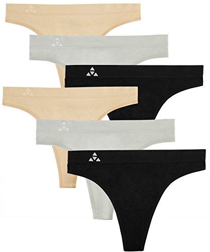 6 Pk - Black/Nude/Gray