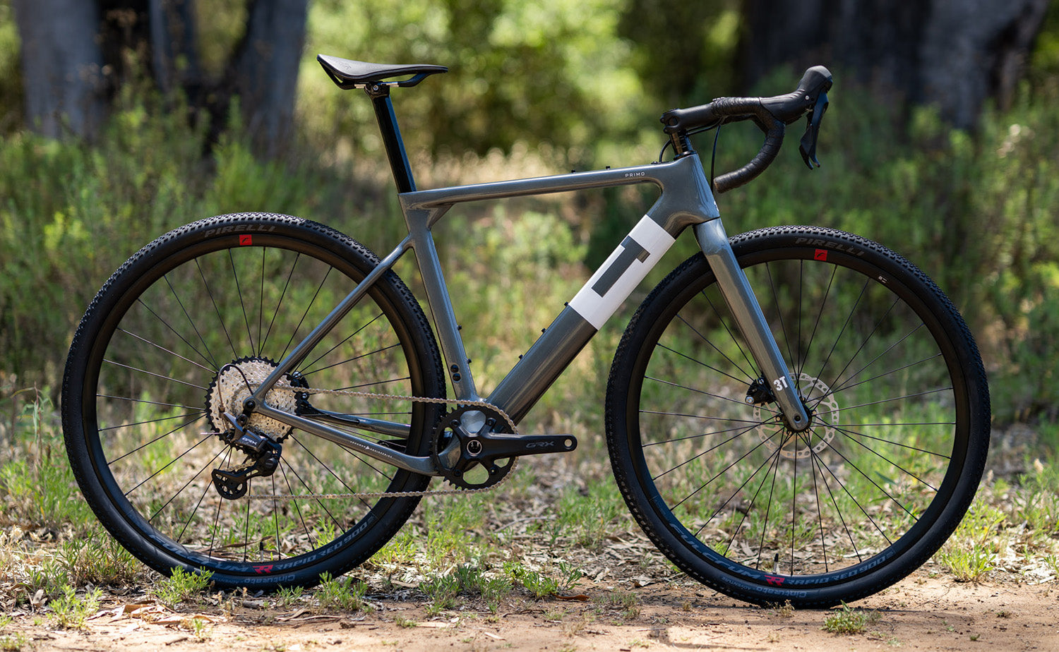 3T Primo GRX 1x12 700c Gravel Bike - Lightweight Carbon Frame, Shimano GRX Groupset - Perfect for Adventure Riding, Commuting & Off-Road Trails