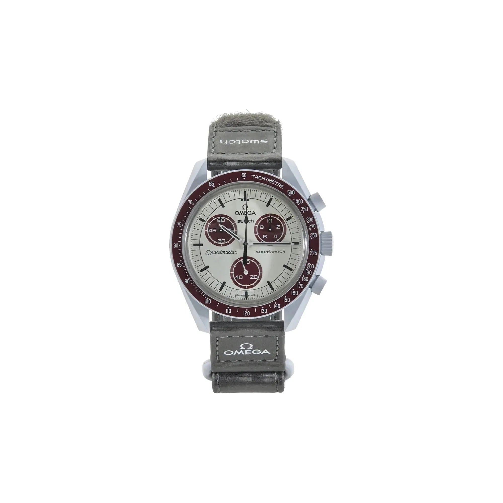 Swatch x Omega Bioceramic Moonswatch Mission to Pluto Watch - Stylish Unisex Chronograph for Space Enthusiasts & Collectors - Perfect for Casual Wear, Gift Giving & Special Occasions