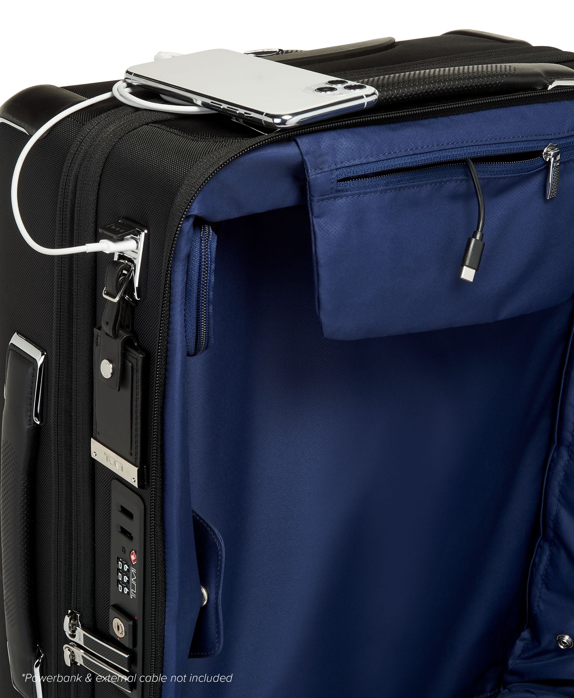 Tumi Arrivé Continental Dual Access 4 Wheeled Carry On Luggage - Lightweight Spinner Suitcase for Business Travel & Weekend Getaways | Durable Polycarbonate Shell with TSA Lock & Organized Interior Compartments