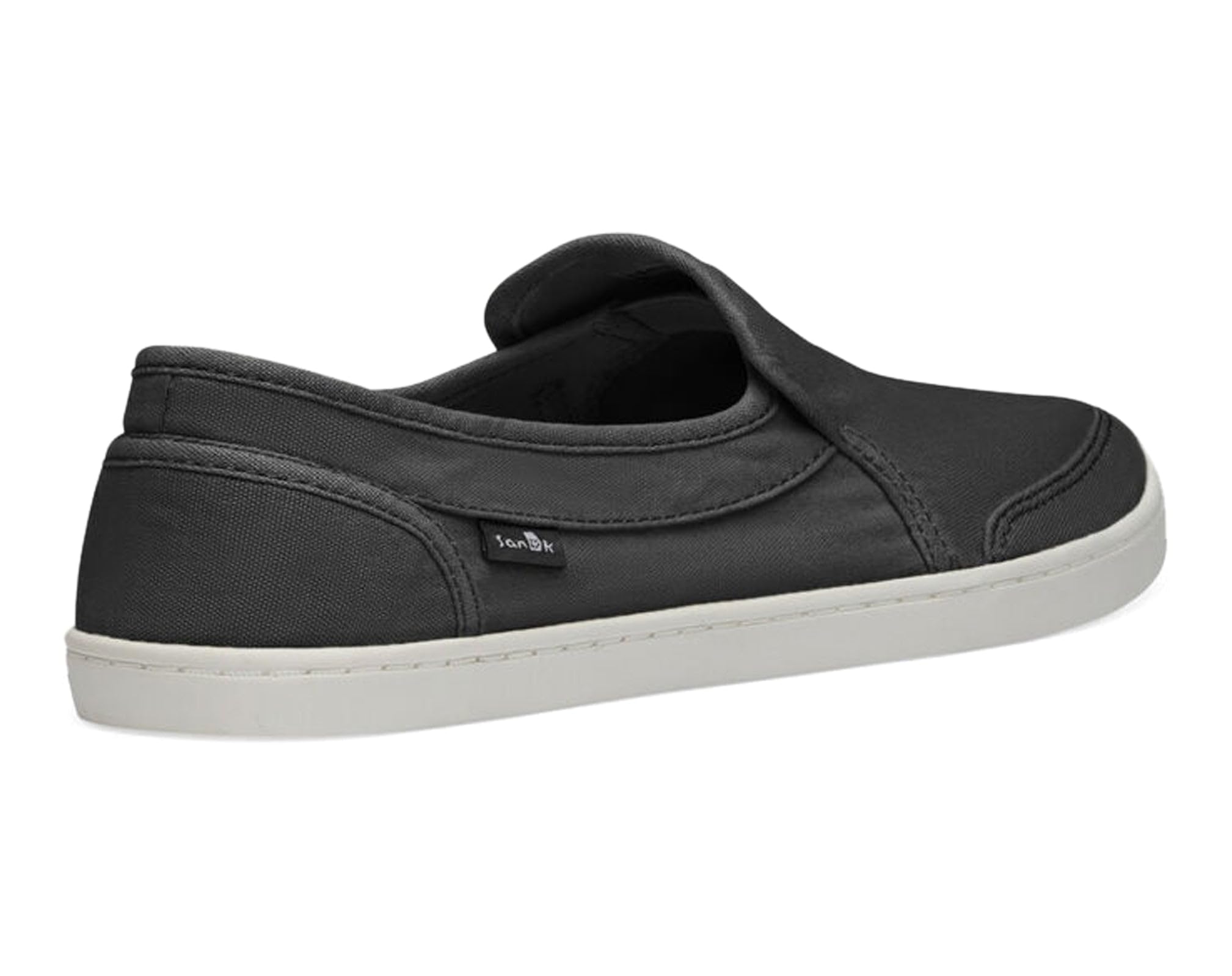 Sanuk Women's Pair O Dice Loafers - Comfortable Slip-On Shoes with Cushioned Footbed | Washed Black Size 6 | Perfect for Casual Wear, Office, Travel & Everyday Comfort