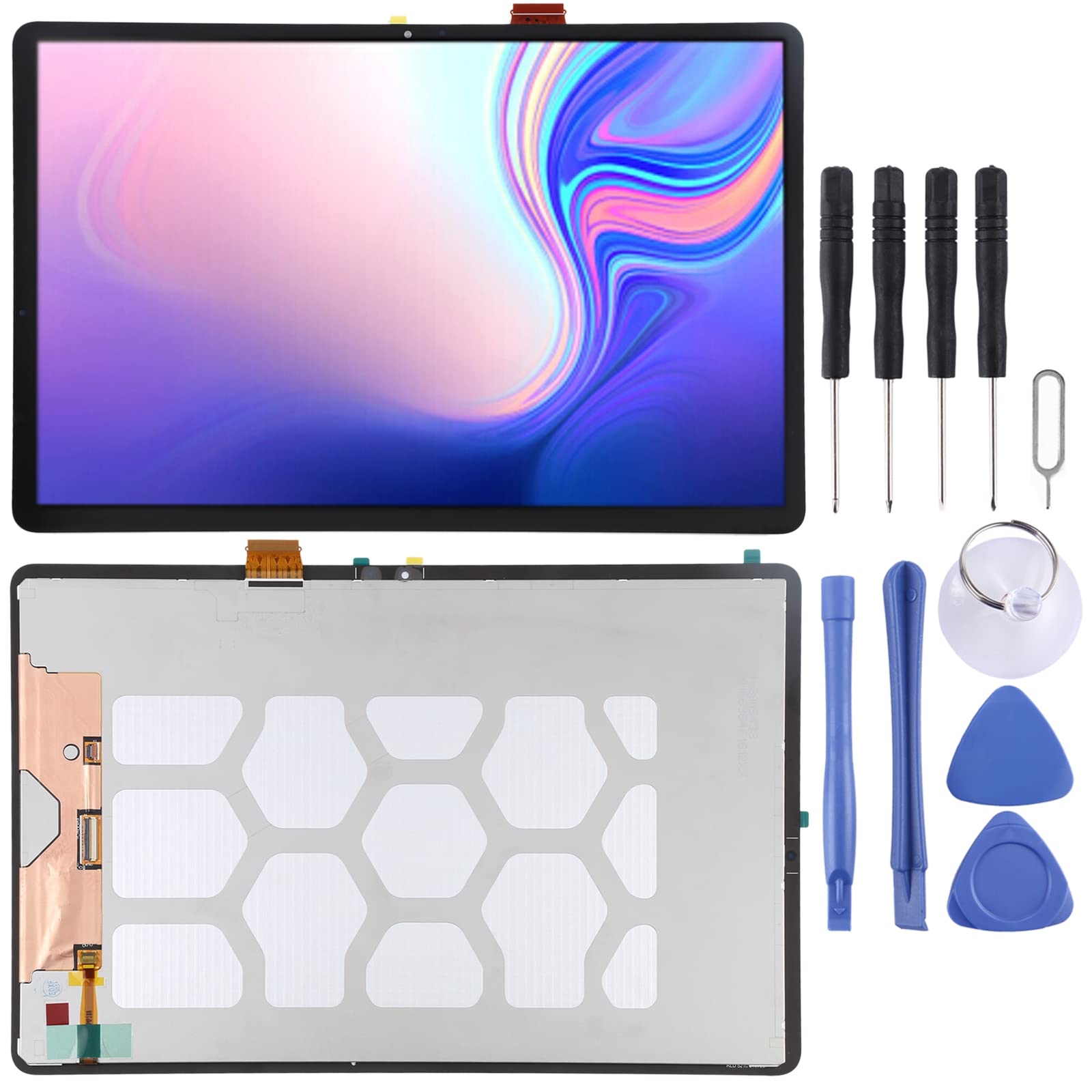 Original Samsung Galaxy Tab S7 FE SM-T730 LCD Screen & Digitizer Full Assembly Replacement - High-Quality Cellphone Spare Parts for DIY Repair | Perfect for Home, Office & Travel Use