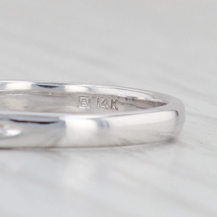 0.45ctw Diamond Wedding Band Ring - 14k White Gold Size 7 - Anniversary & Stackable Ring for Women - Perfect for Bridal Sets, Engagement Stacking or Special Occasion Gifts
