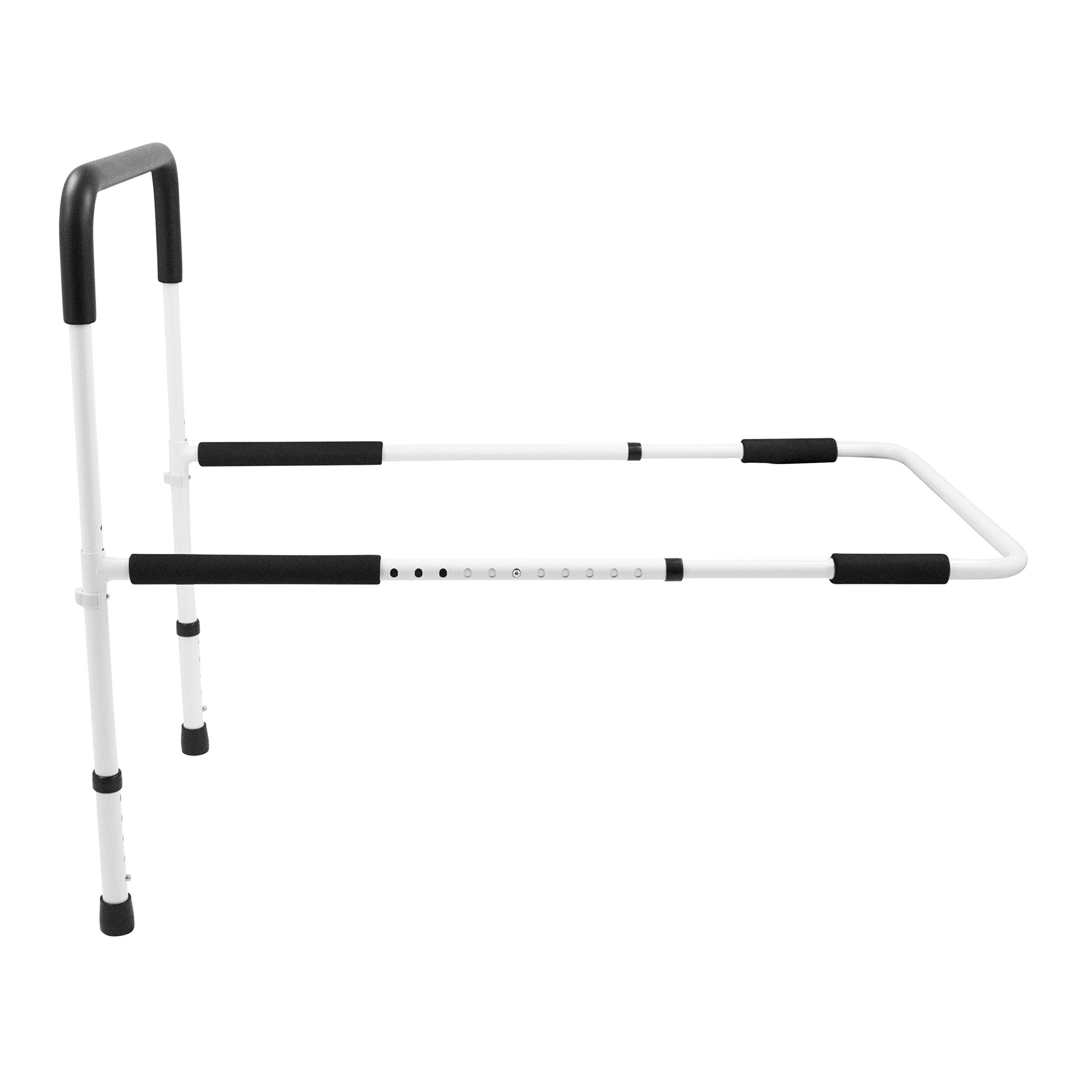 Adjustable Height Bed Rail for Elderly - Tool-Free Assembly, Non-Slip Grip Bed Assist Handle - Ideal for Home Care, Hospital & Mobility Assistance