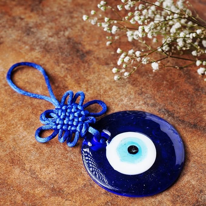 Evil Eye Nazar Battu Hanging - Spiritual Protection Amulet for Home, Office & Car Decor - Brings Good Luck & Positive Energy | Perfect for Wall Decor, Gift Giving & Spiritual Spaces