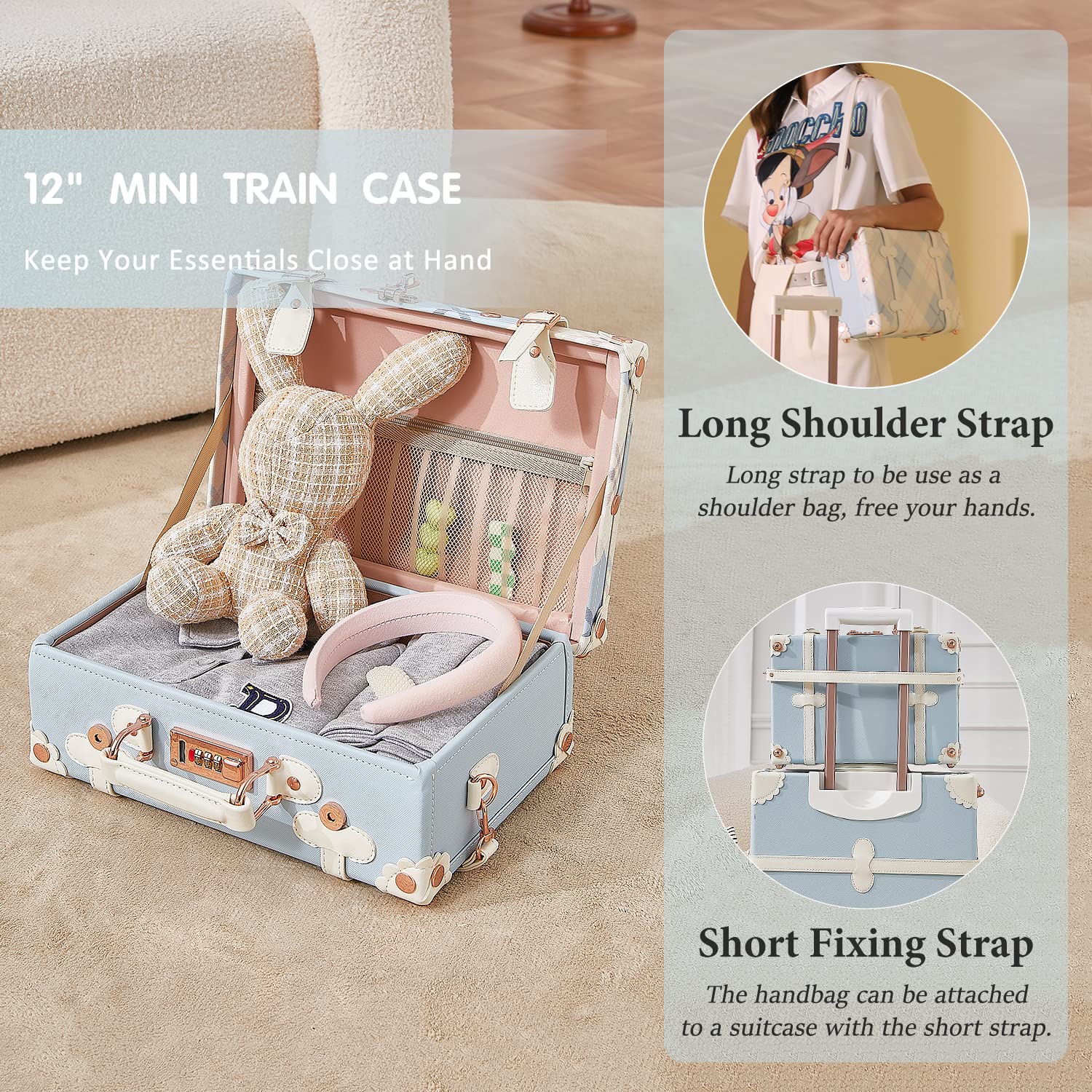 Vintage 3 Piece Suitcase Set - 26
