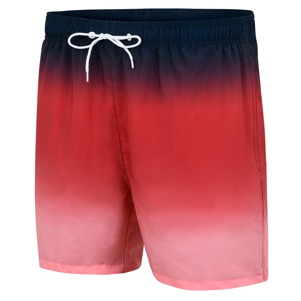 Mywu Men's 5 Inch Swim Trunks - Quick Dry Beach Shorts with Mesh Lining | Funny Bathing Suits for Swimming, Pool Party & Summer Vacation