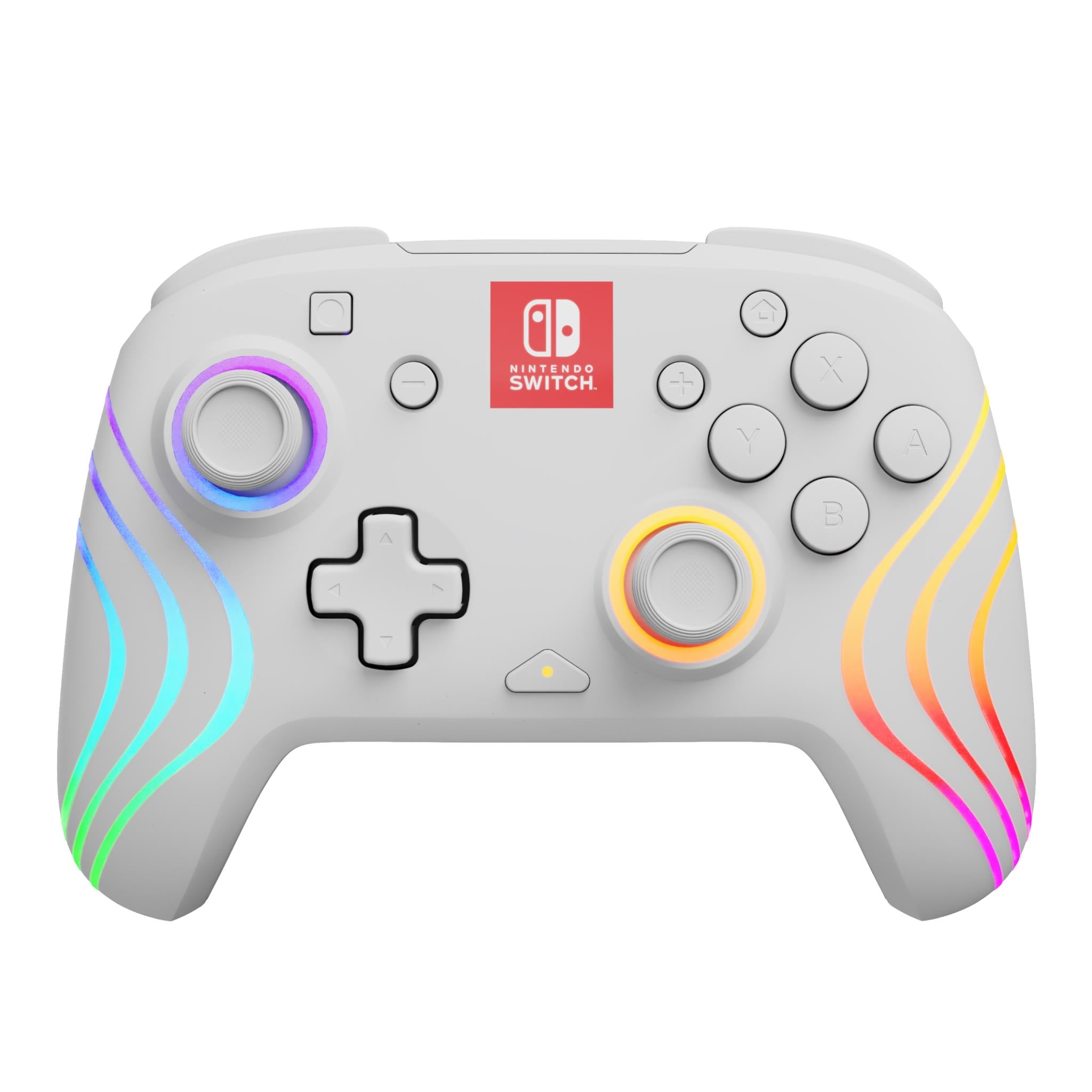 Afterglow Wave Wireless Controller for Nintendo Switch - White | Ergonomic Design, Motion Controls, HD Rumble | Perfect for Gaming at Home or On-the-Go