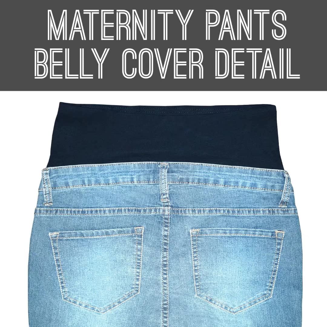 Stylish & Comfortable Women's Super Stretchy Maternity Jeans - Hybrid & Company - Perfect for Pregnancy, Postpartum & Everyday Wear