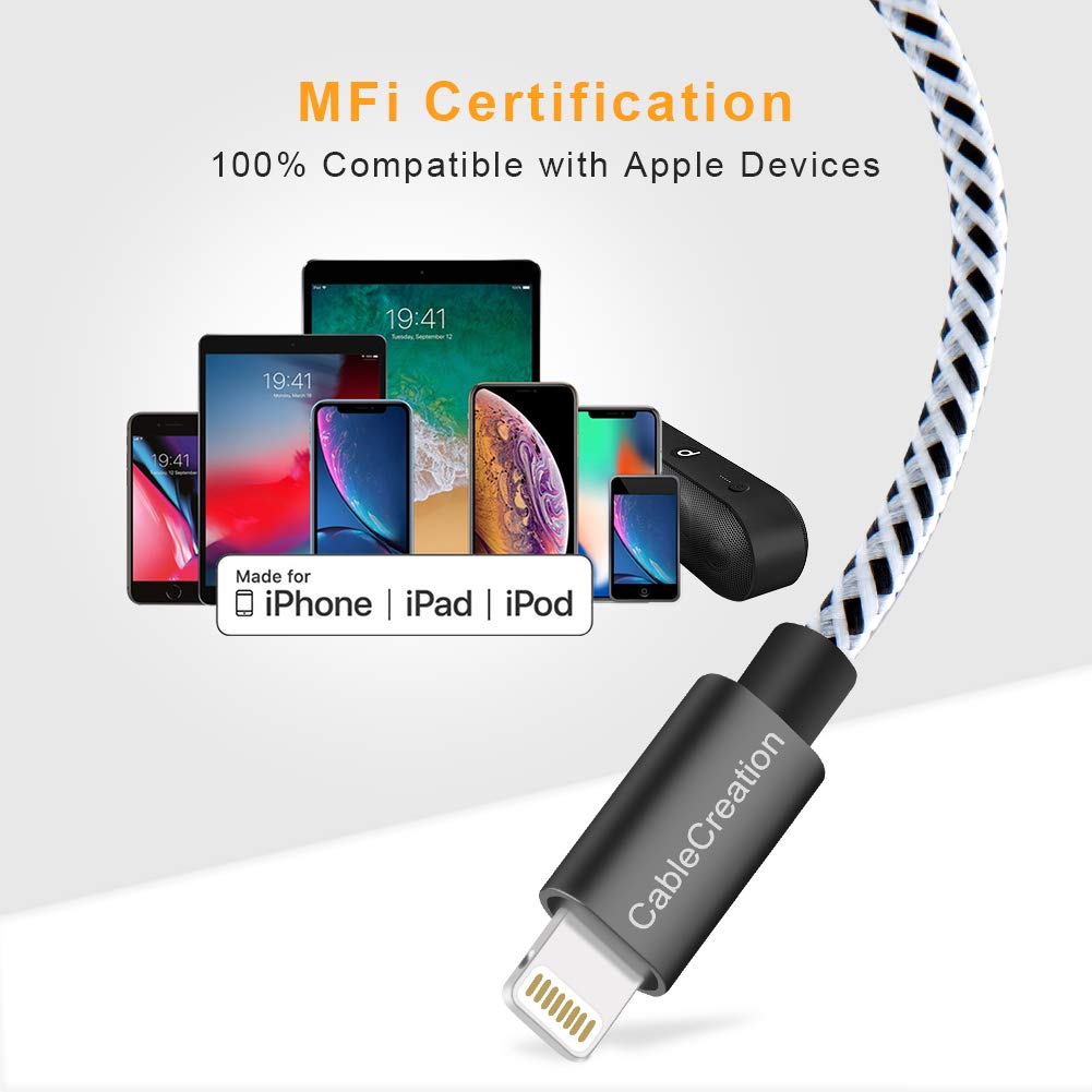 3-in-1 Charging Cable Bundle: 2 Pack 6 Inch USB C Fast Charging Cables + 1 Pack 0.5ft Lightning to USB Sync Cable for iPhone & Android - Perfect for Travel, Car, Office & Home Charging