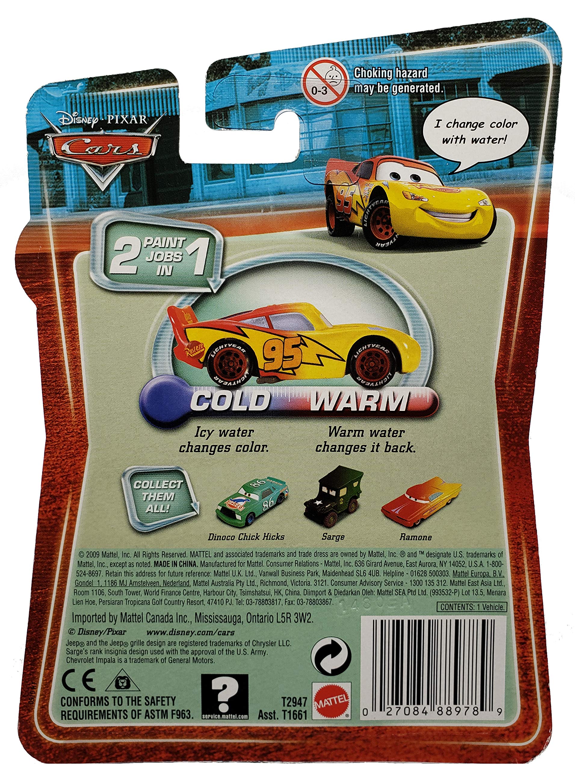 Disney Pixar CARS Movie Lightning McQueen 155 Die Cast Cars - Color Changing Toy for Kids, Collectible Vehicle for Play & Display - Perfect for Birthday Gifts & Movie Fans
