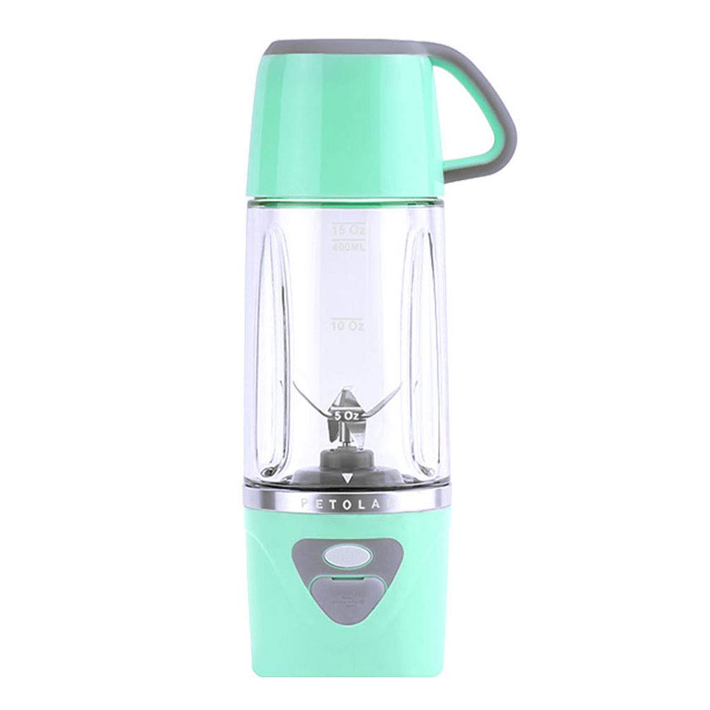 Portable Electric Juicer Cup - USB Rechargeable Mini Blender with 6 Stainless Steel Blades, 600ML Smoothie Maker for Fruits, Vegetables & Shakes - Perfect for Home, Office, Gym & Outdoor Travel