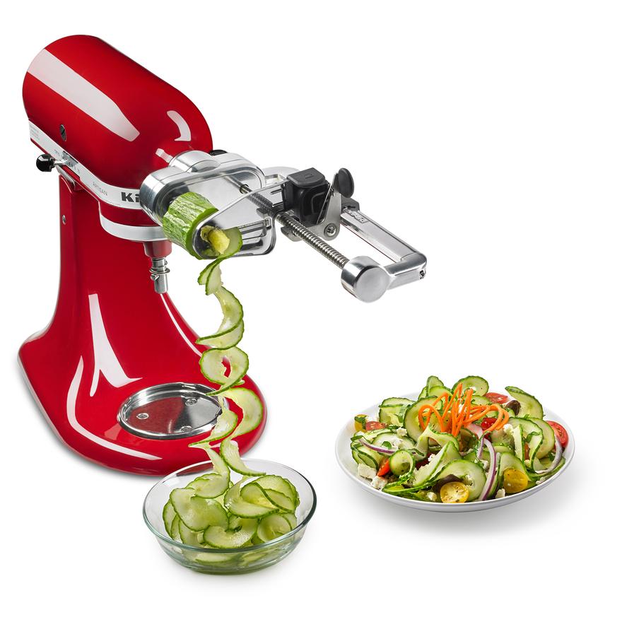 7-Blade Spiralizer Vegetable Slicer with Peel, Core & Slice Attachments - Perfect for Zucchini Noodles, Veggie Ribbons & Healthy Meal Prep