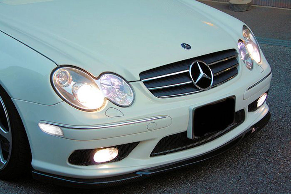 Clear Lens Front Side Marker Light Housings for 2001-2007 Mercedes W203 C-Class | Replacement Amber Reflector Lights | Perfect for Night Driving & Car Customization
