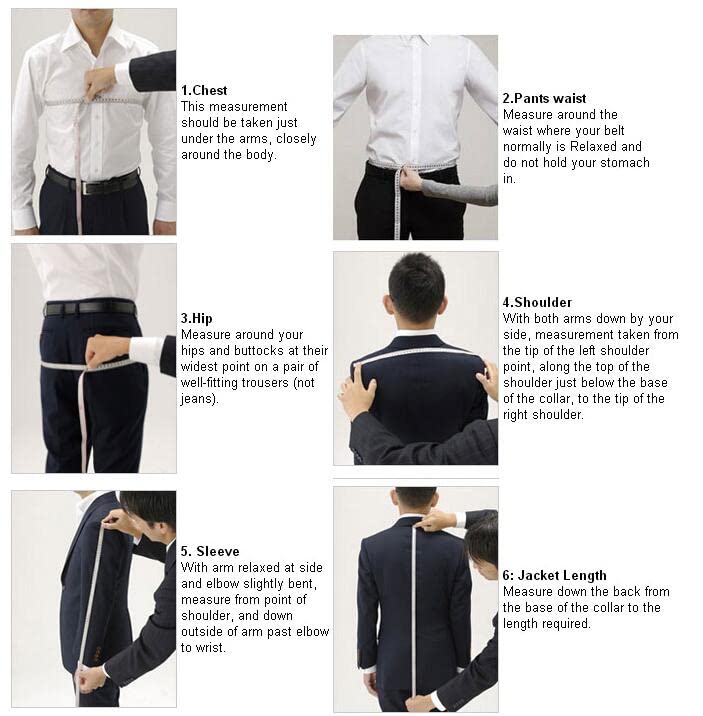 GATMSTZ Men's Slim Fit 3-Piece Business Suit Set - Blue One Button Blazer, Vest & Pants for Formal Occasions | Perfect for Weddings, Office Meetings & Special Events