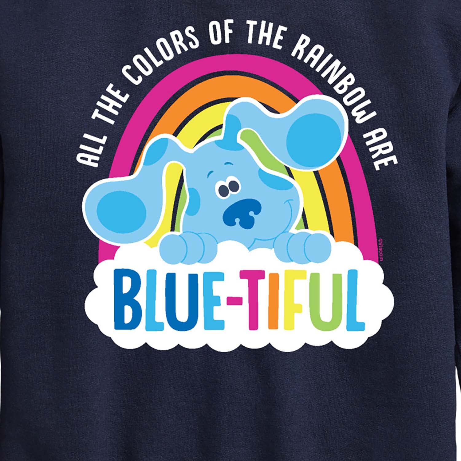 HYBRID APPAREL Blue Clues & You! Rainbow Colors Pullover Hoodie - Soft Cotton Kids Sweatshirt for Toddlers & Youth - Perfect for School, Playdates & Family Outings