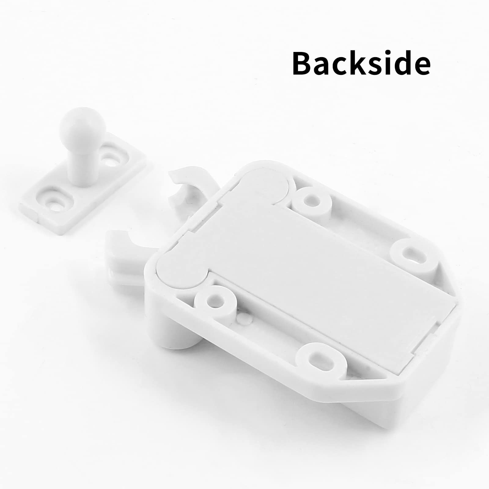 8 PCS Self-Locking Push Latches - Automatic Pop-Up Cabinet Locks for Drawers, Cupboards & Bedroom Furniture | Safe Touch Latch Hardware for Easy Cabinet Access | Perfect for Kitchen, Bathroom & Office Storage Organization