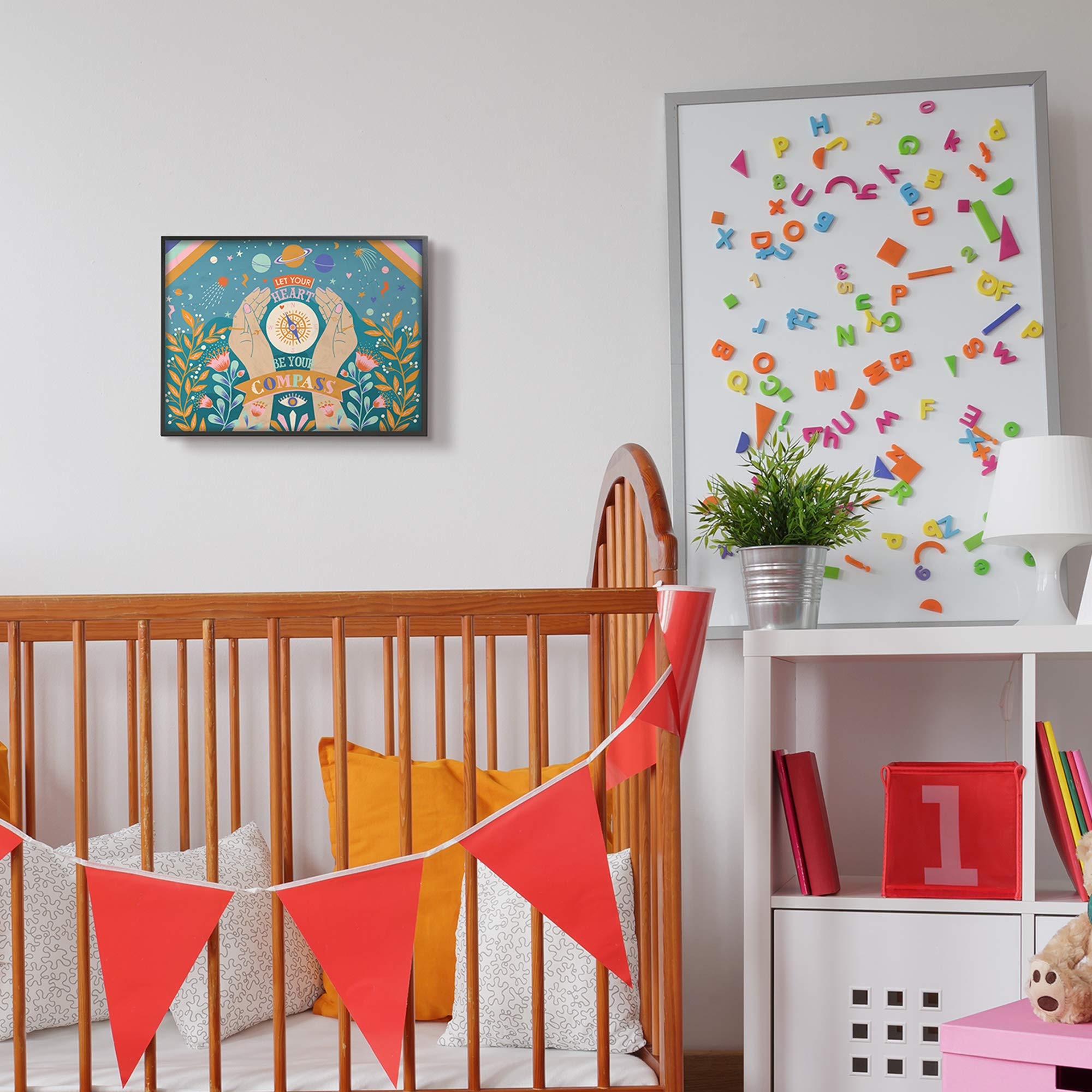 Stupell Industries 'Heart Be Your Compass' Boho Chic Constellation Wall Art - 11