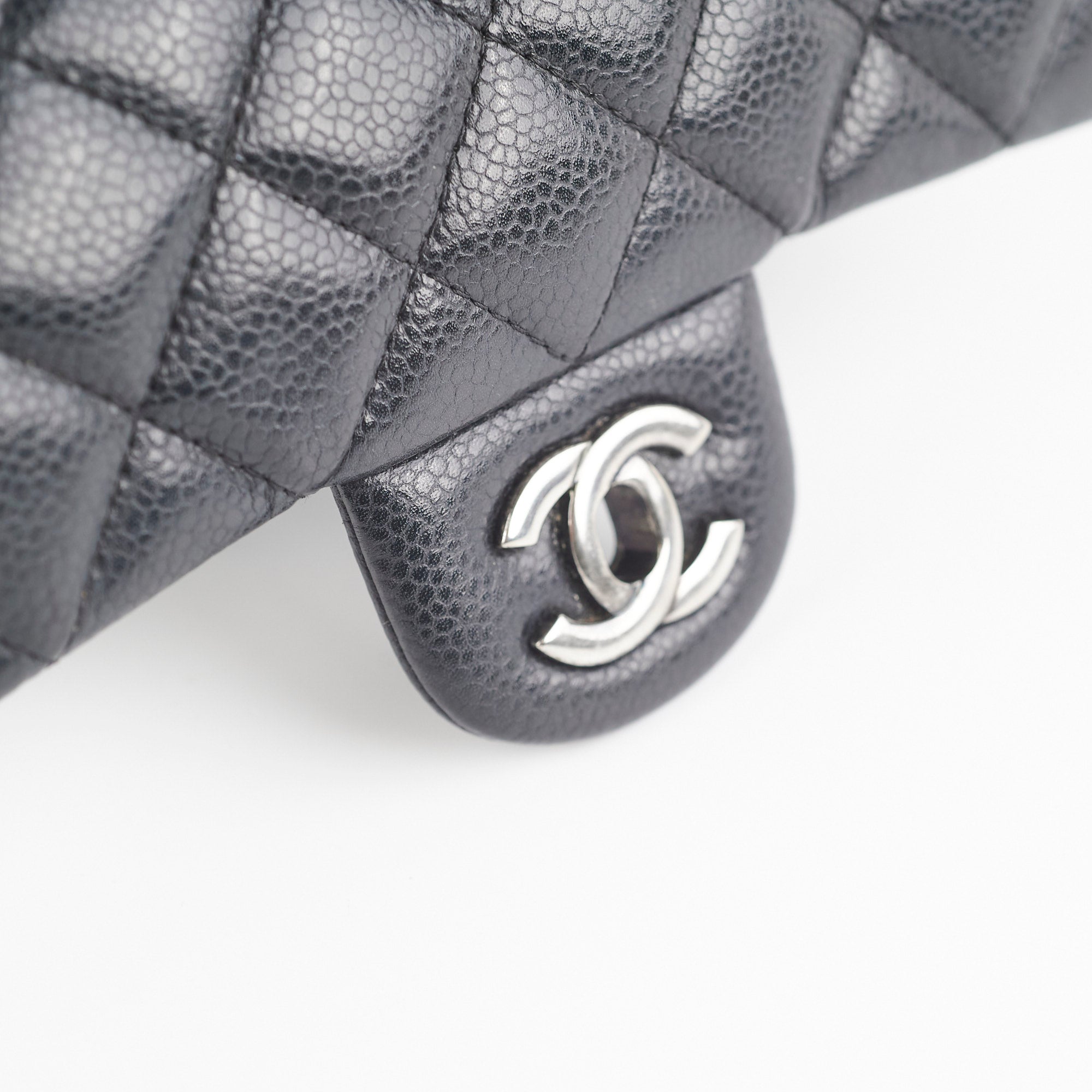 Chanel Mini Rectangular Flap Bag in Black Caviar Leather - Luxury Crossbody Purse for Women, Perfect for Evening Parties & Date Nights